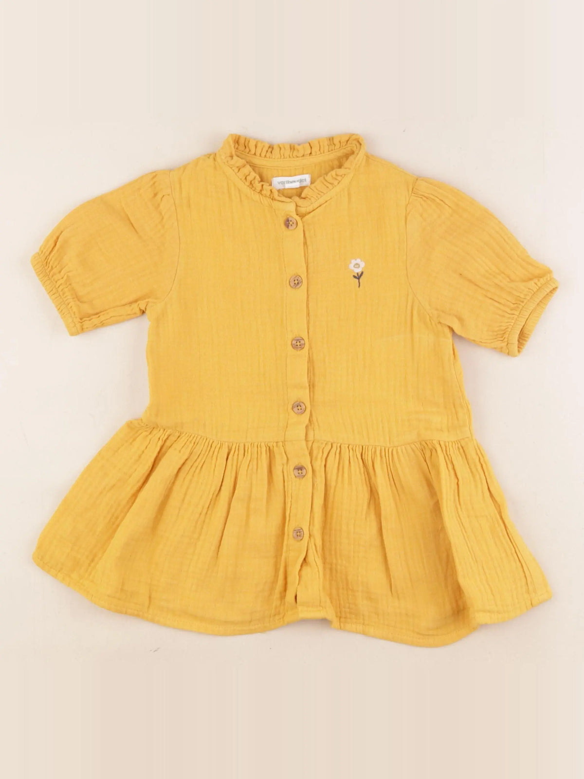Vertbaudet - robe jaune - 2 ans