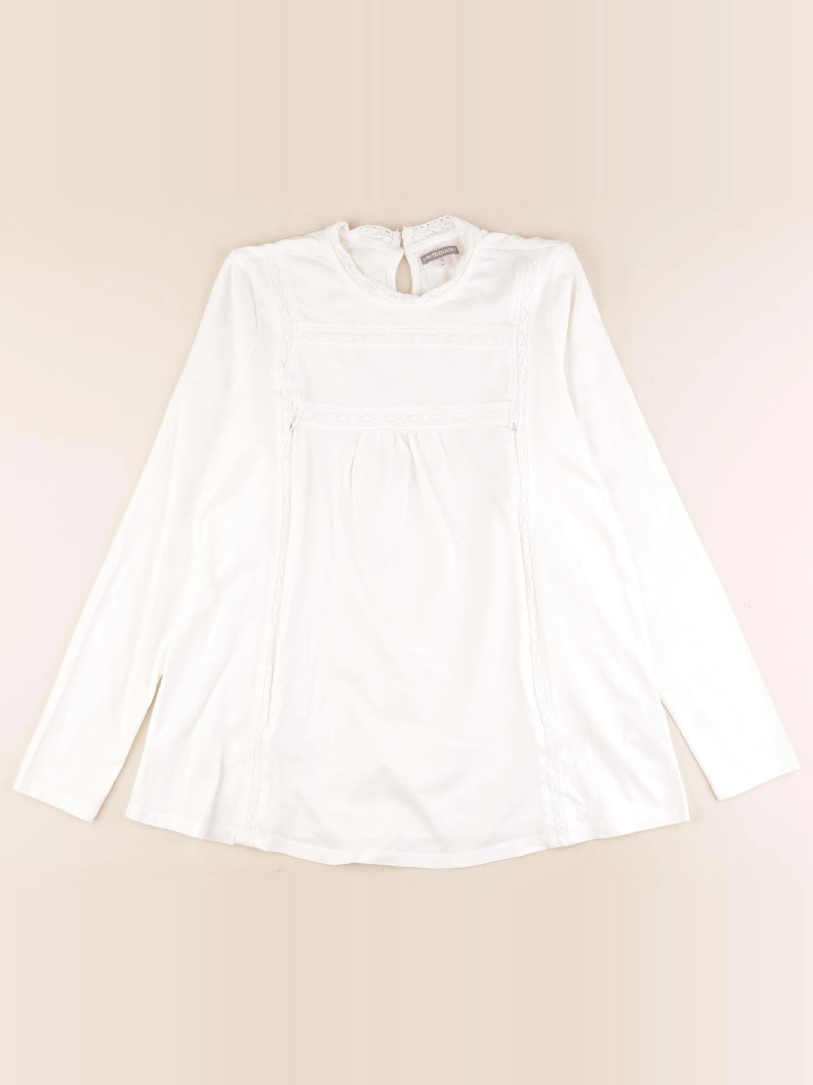 Vertbaudet - tee-shirt grossesse blanc - 38 à 40