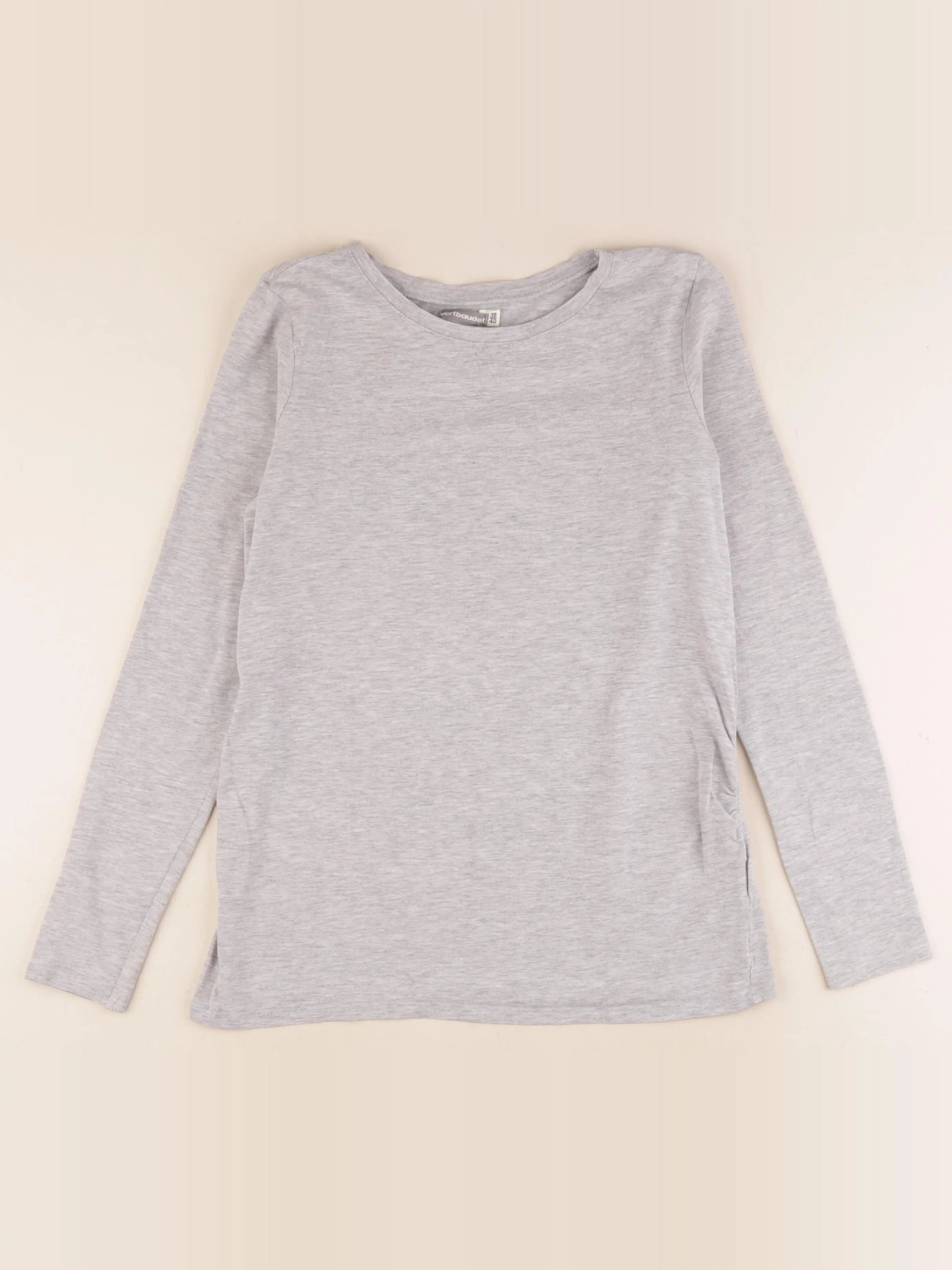 Vertbaudet - tee-shirt grossesse gris - 38 à 40