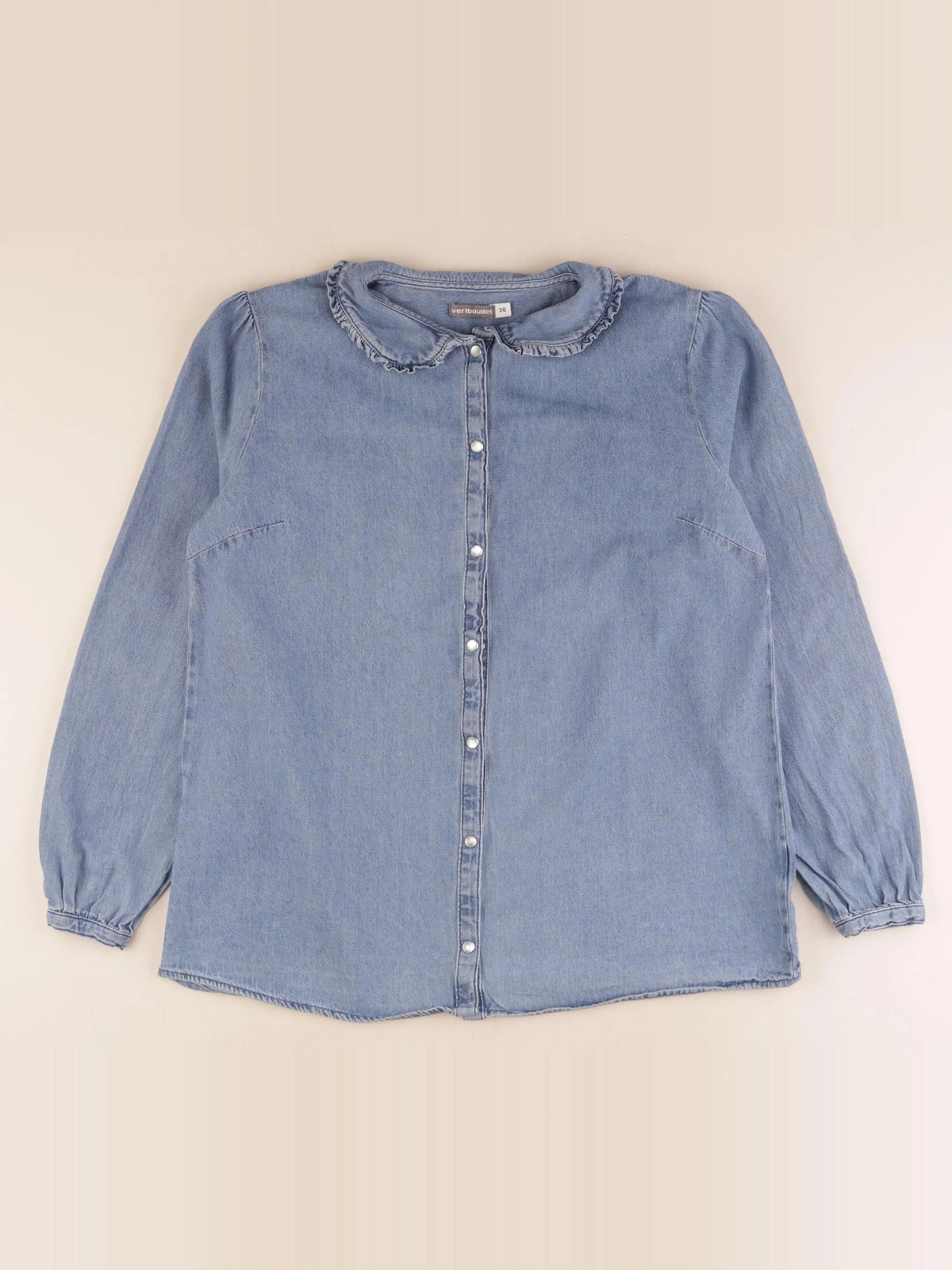 Vertbaudet - chemise grossesse bleu - 36