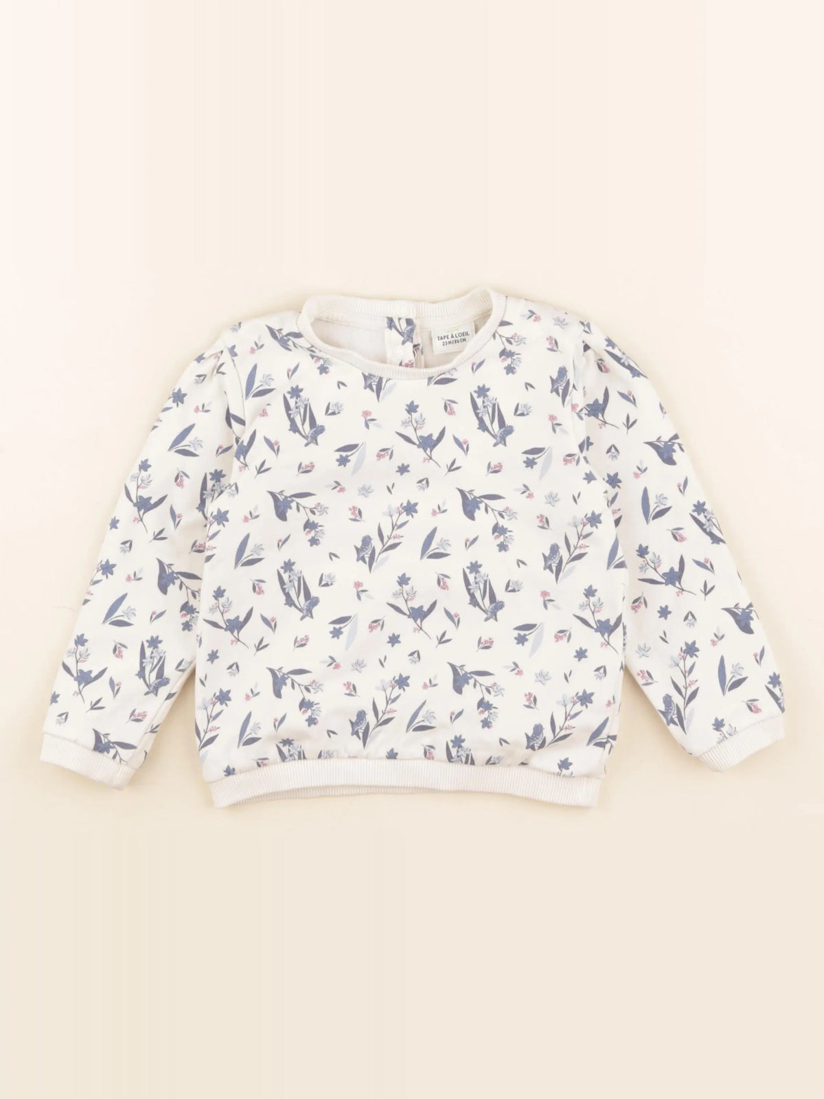 Tape à l'oeil - sweat blanc - 24 mois