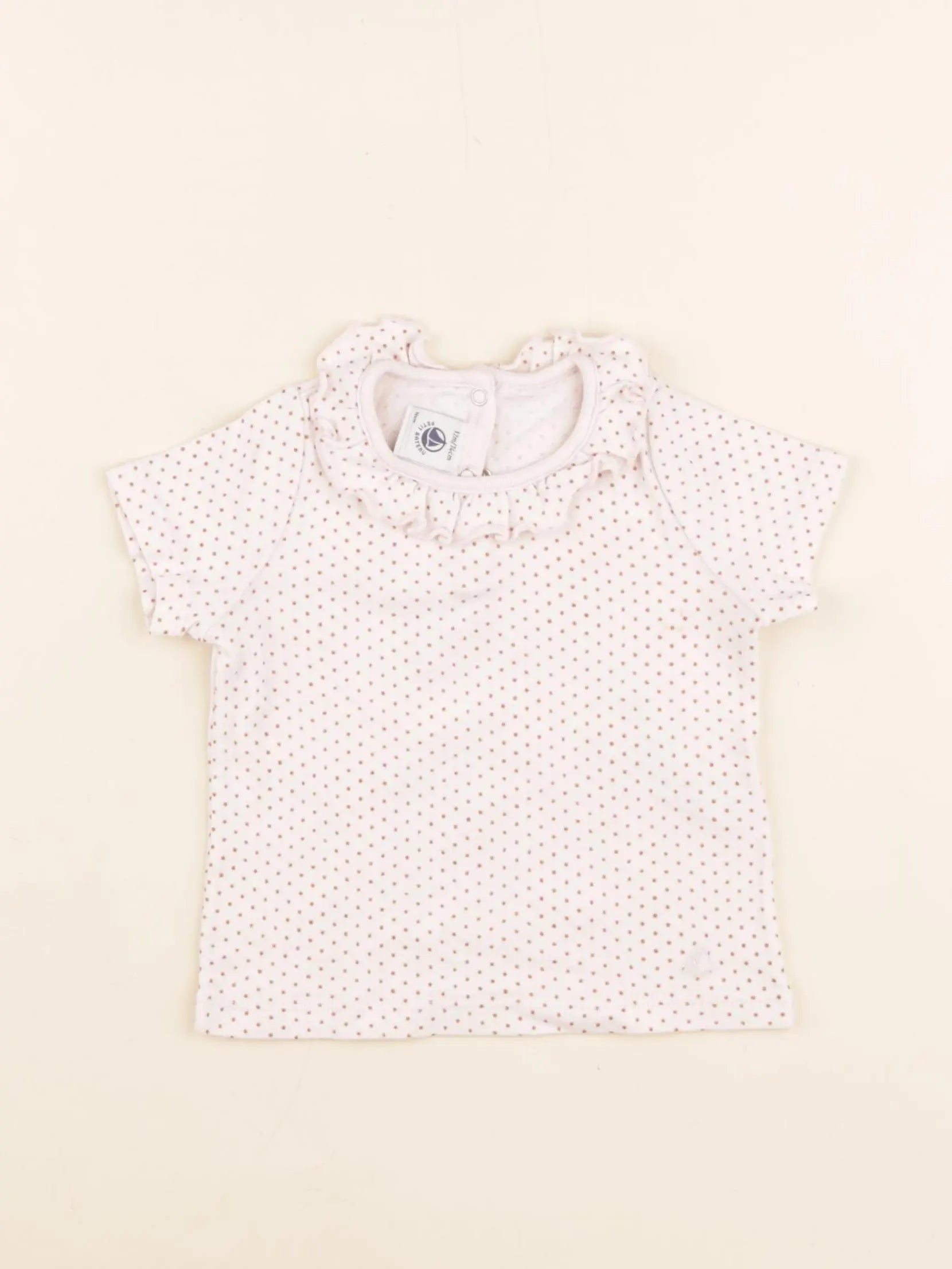 Petit Bateau - tee-shirt rose - 12 mois