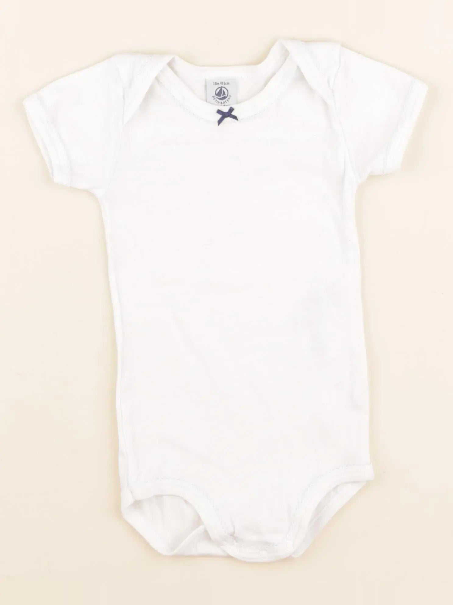 Petit Bateau - body blanc - 18 mois