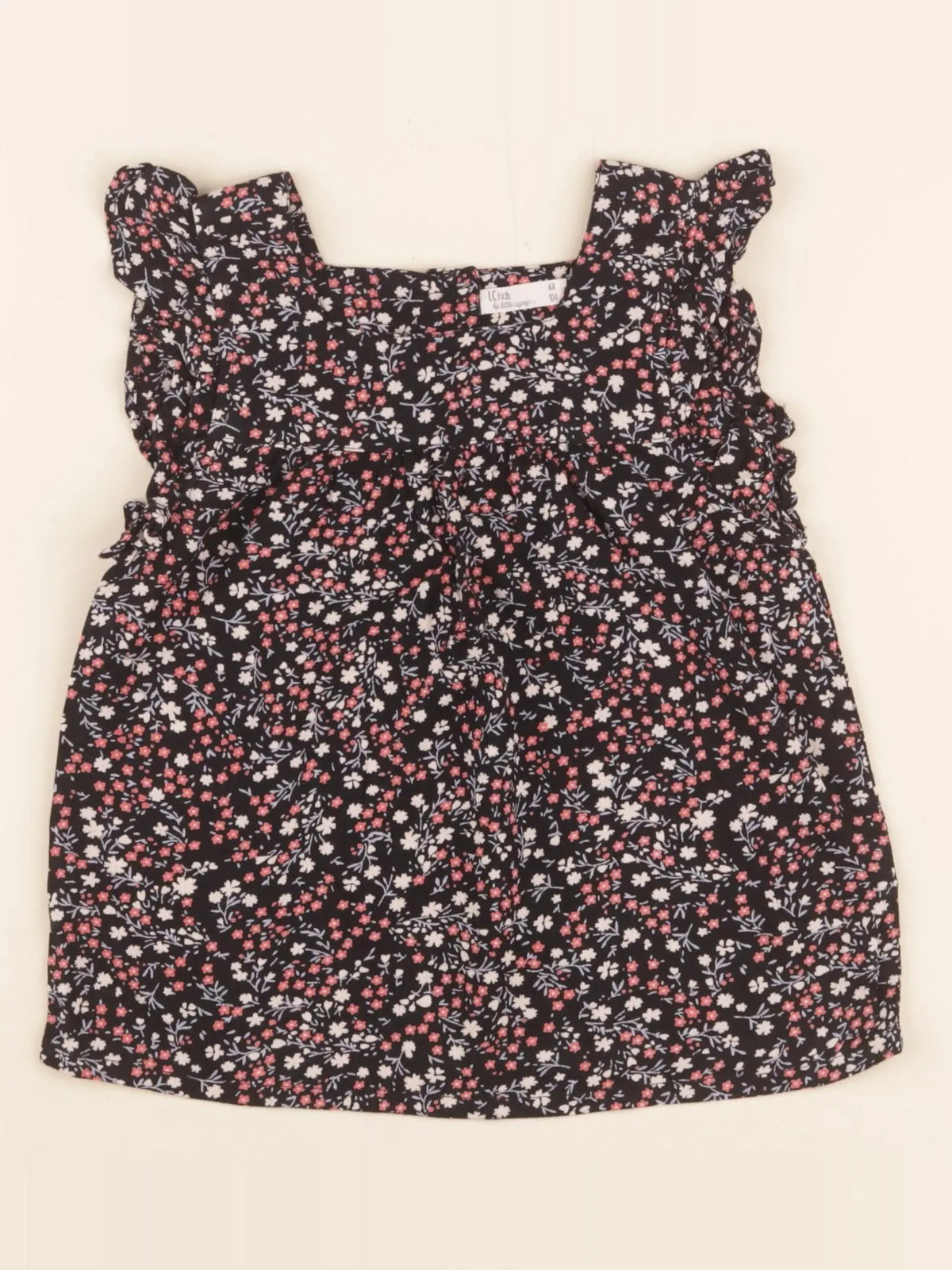 Little Cigogne - blouse bleu - 4 ans