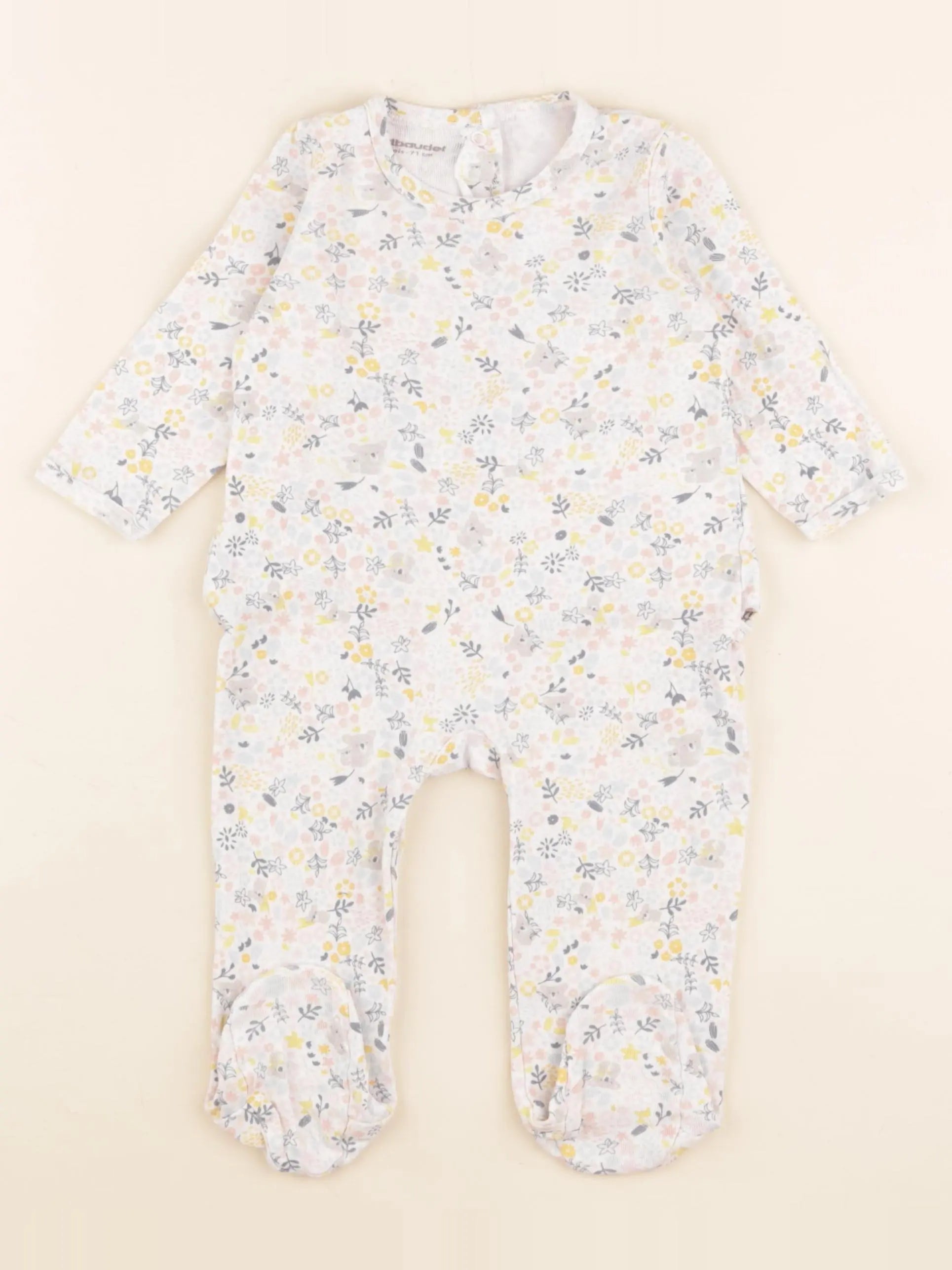 Vertbaudet - pyjama coton multicolore - 9 mois