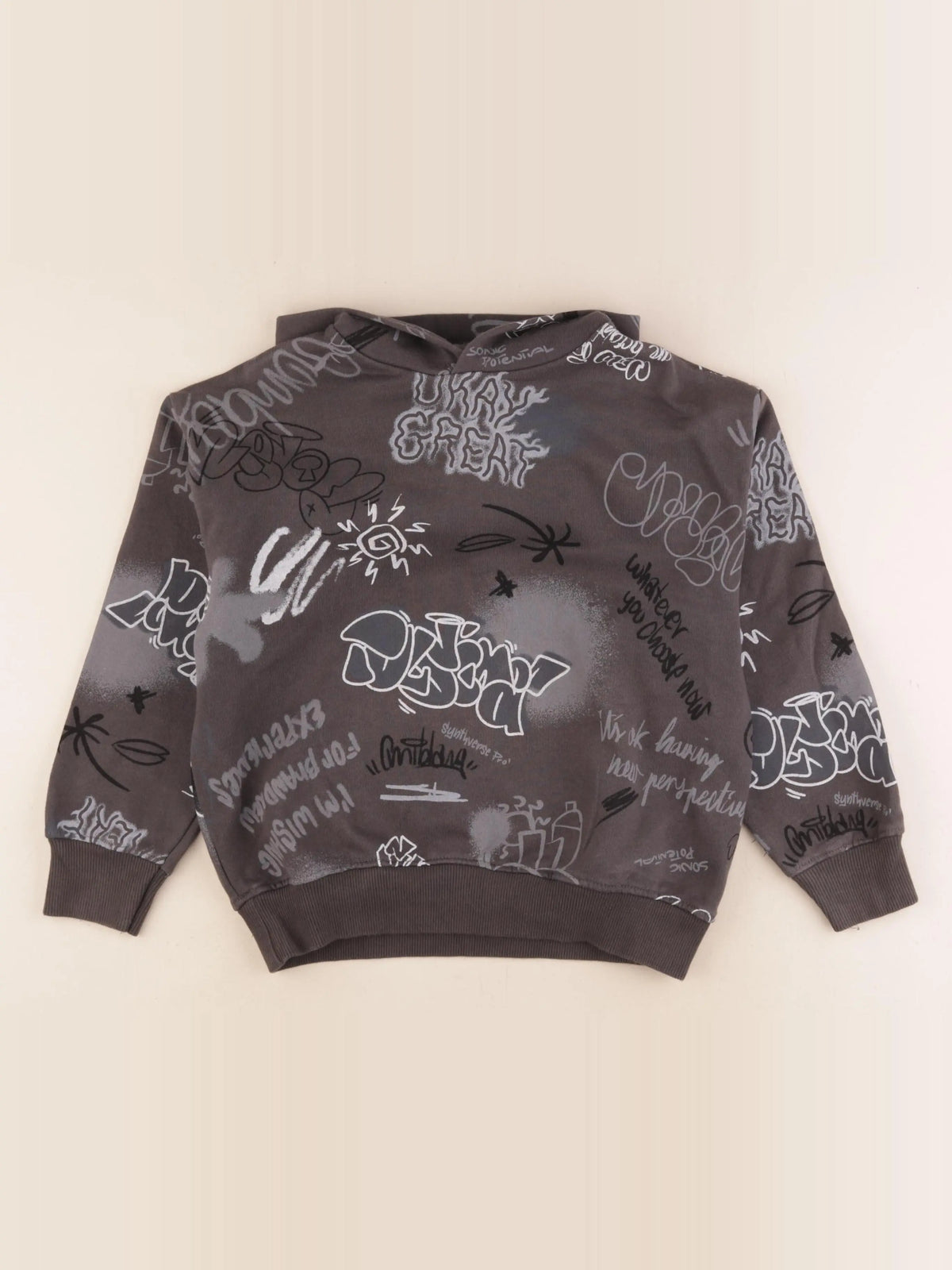 Zara - sweat gris - 8/9 ans