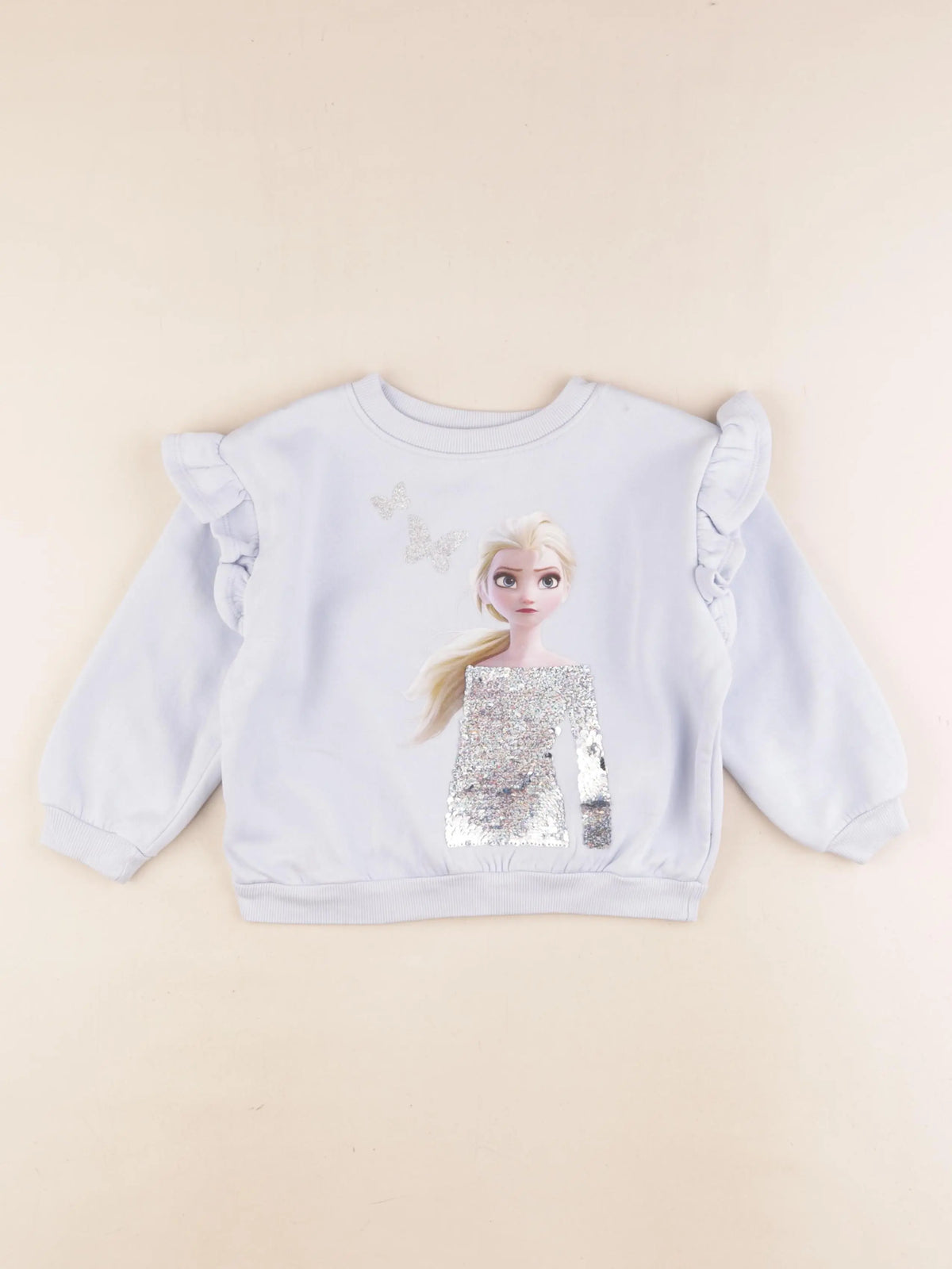 H&M - sweat bleu - 3/4 ans