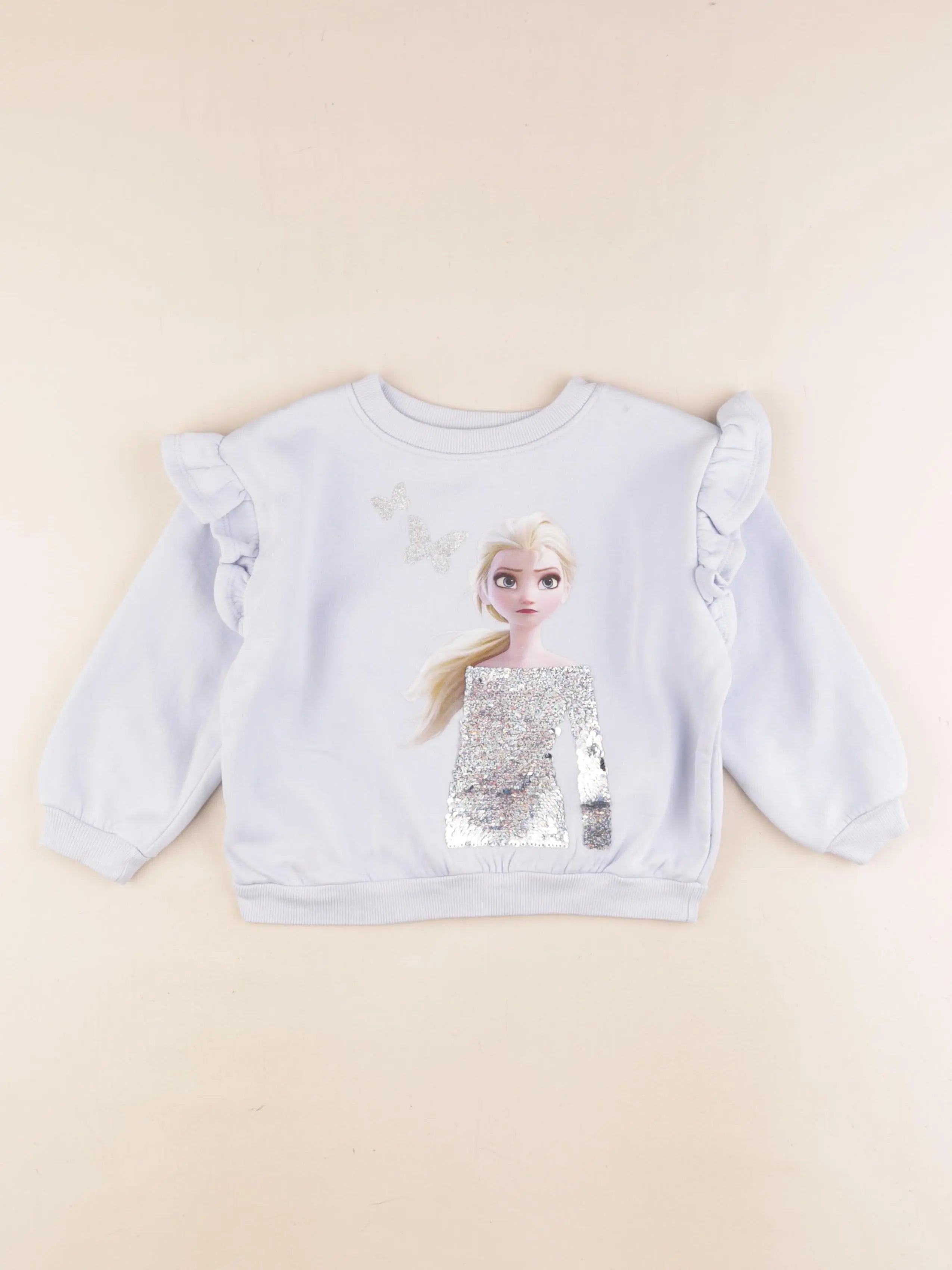 H&M - sweat bleu - 3/4 ans