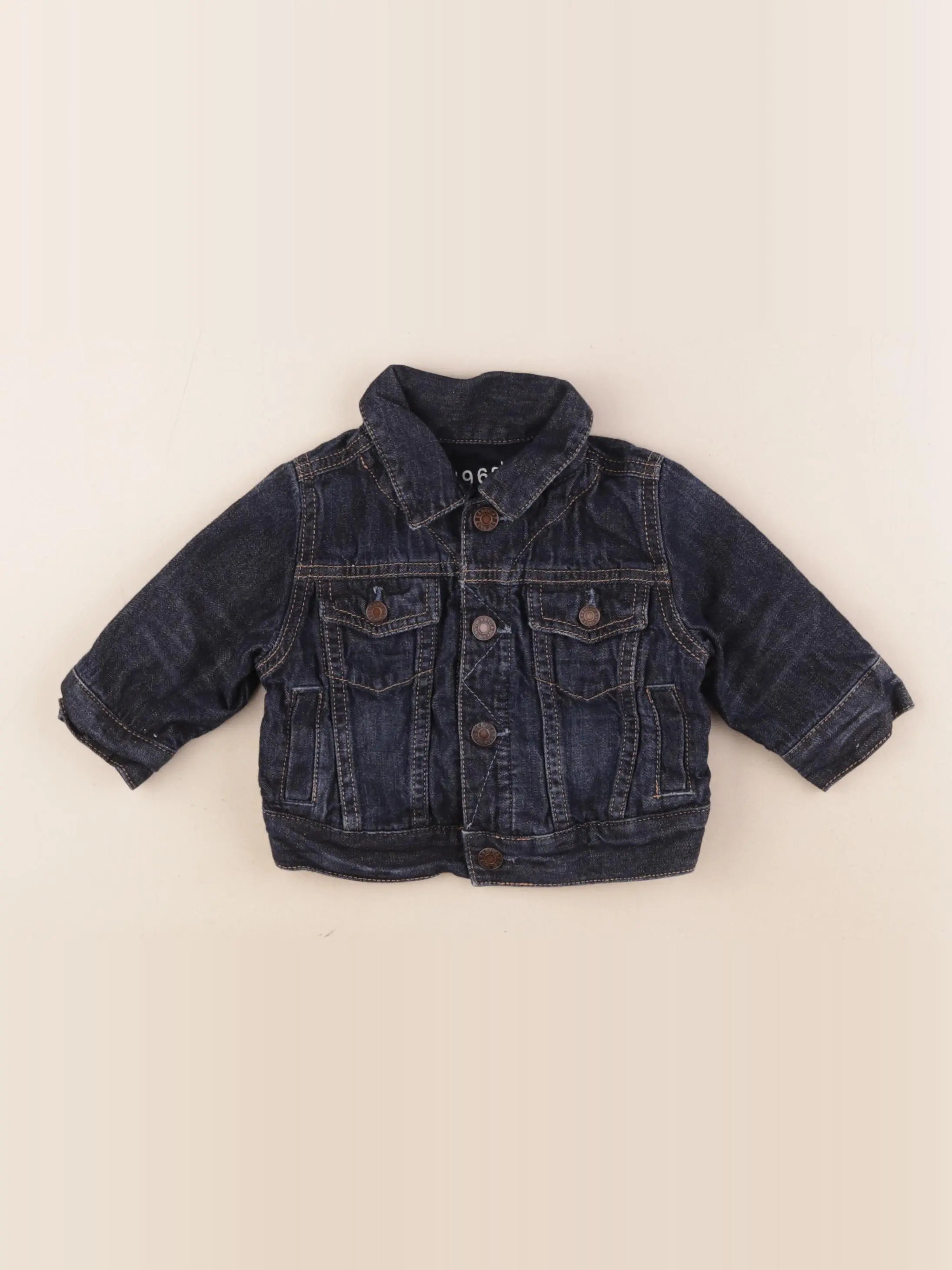 GAP - veste bleu - 0/6 mois