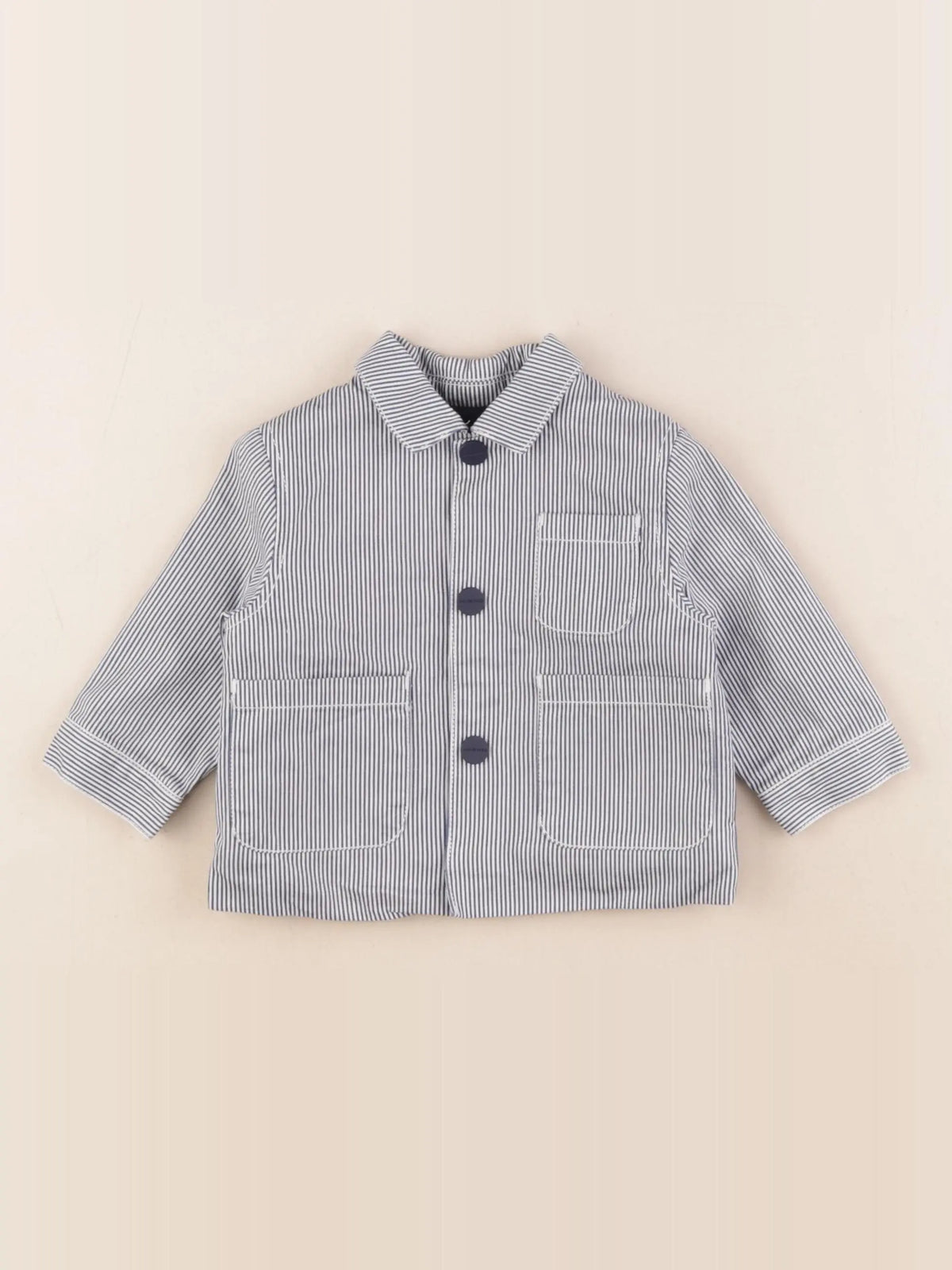 Jacadi - veste bleu, blanc - 6 mois