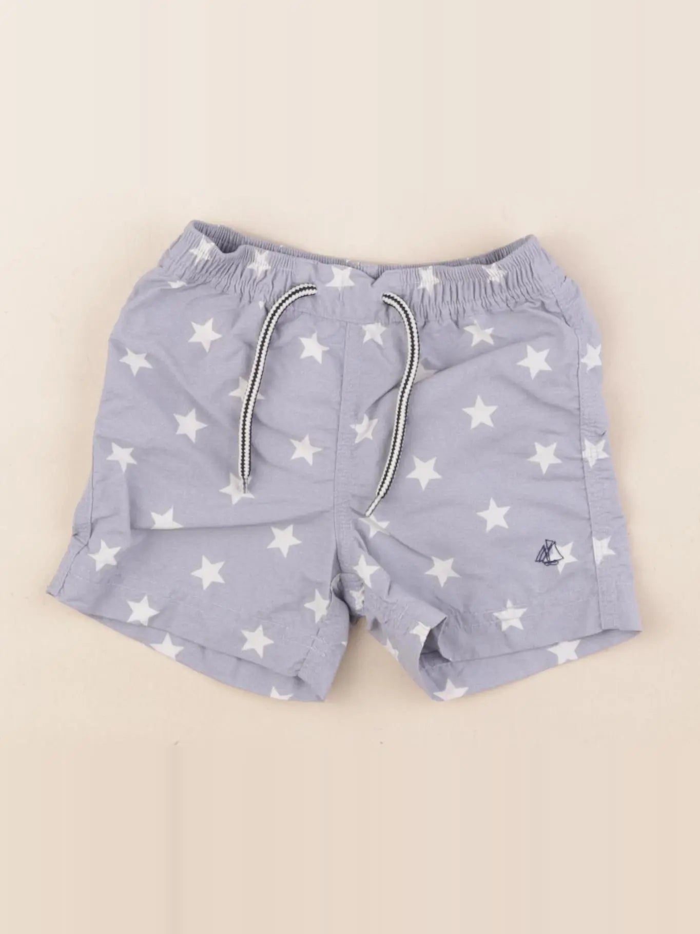 Petit Bateau - maillot de bain bleu, blanc - 6 mois