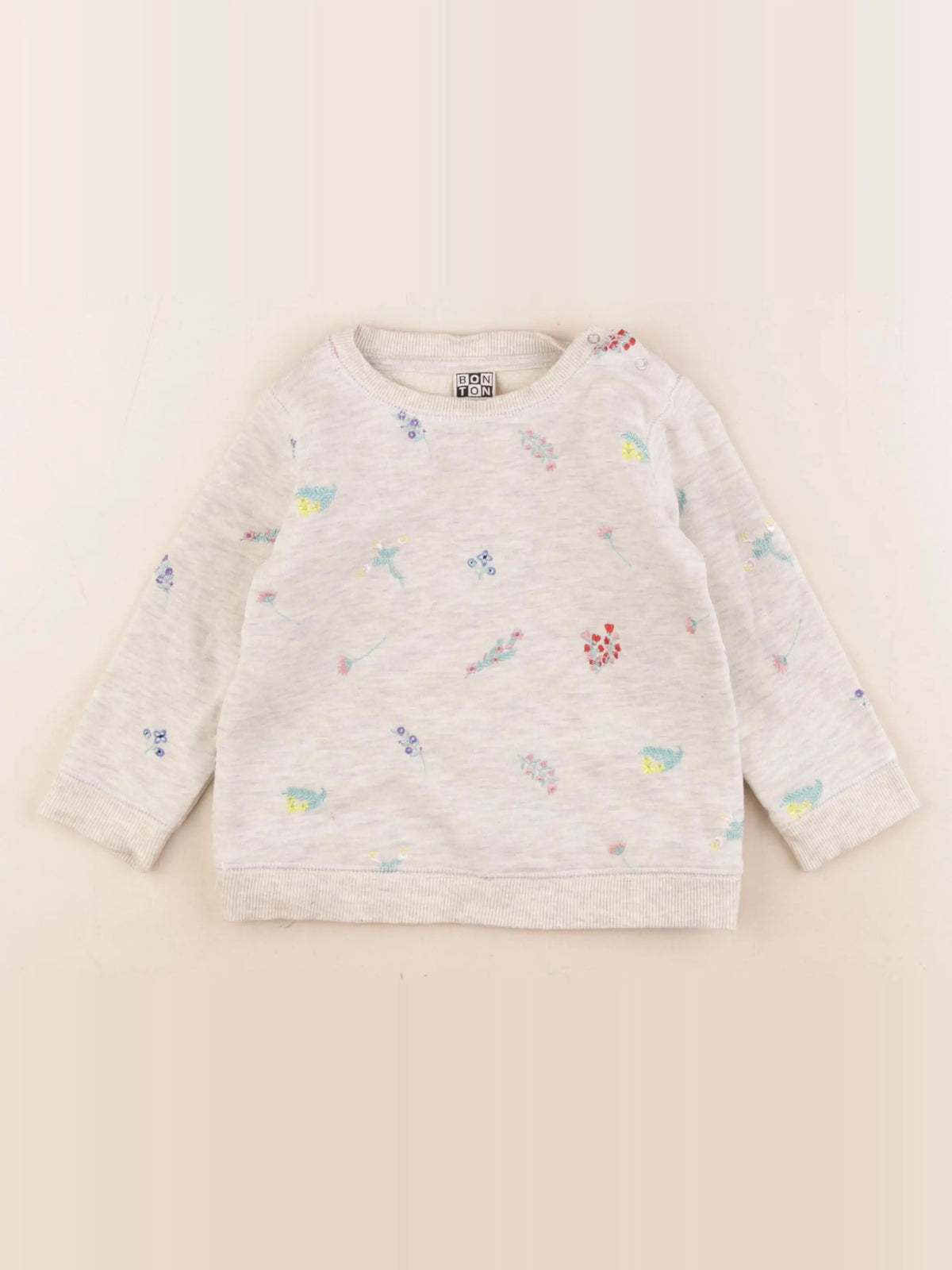 Bonton - sweat beige - 2 ans