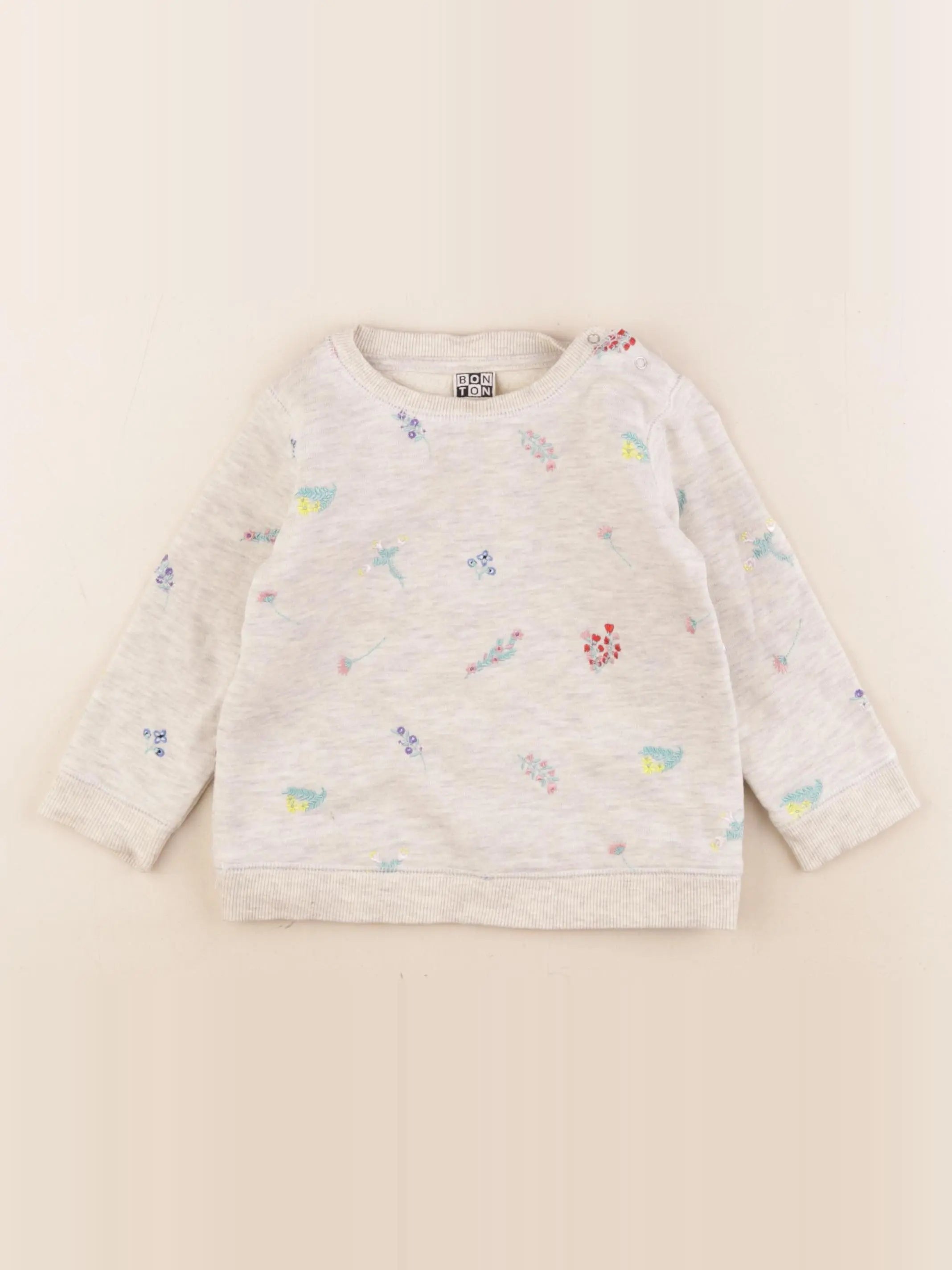 Bonton - sweat beige - 2 ans