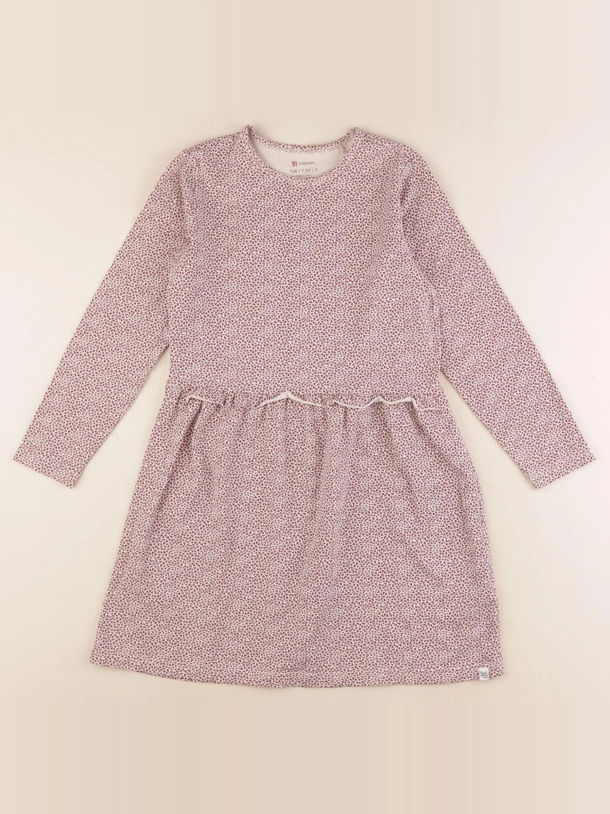 Noppies - robe beige, rouge - 7 ans