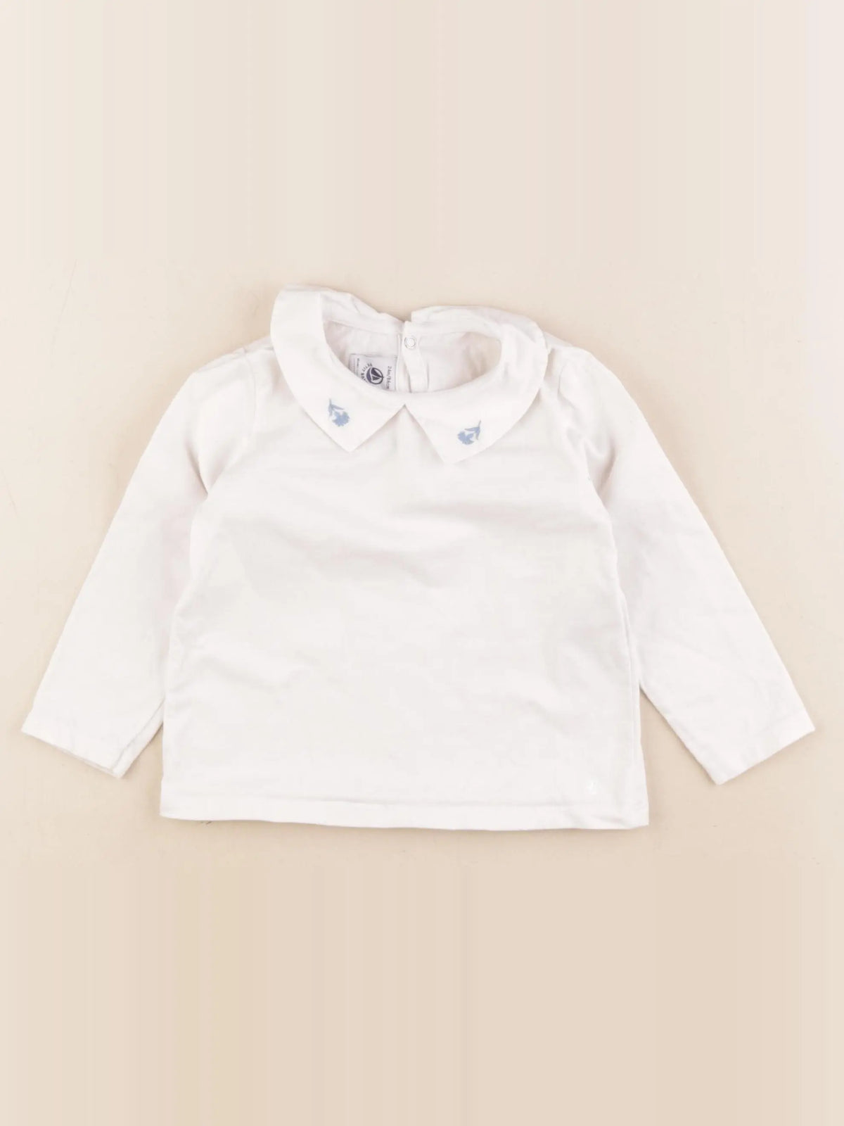 Petit Bateau - tee-shirt blanc - 24 mois