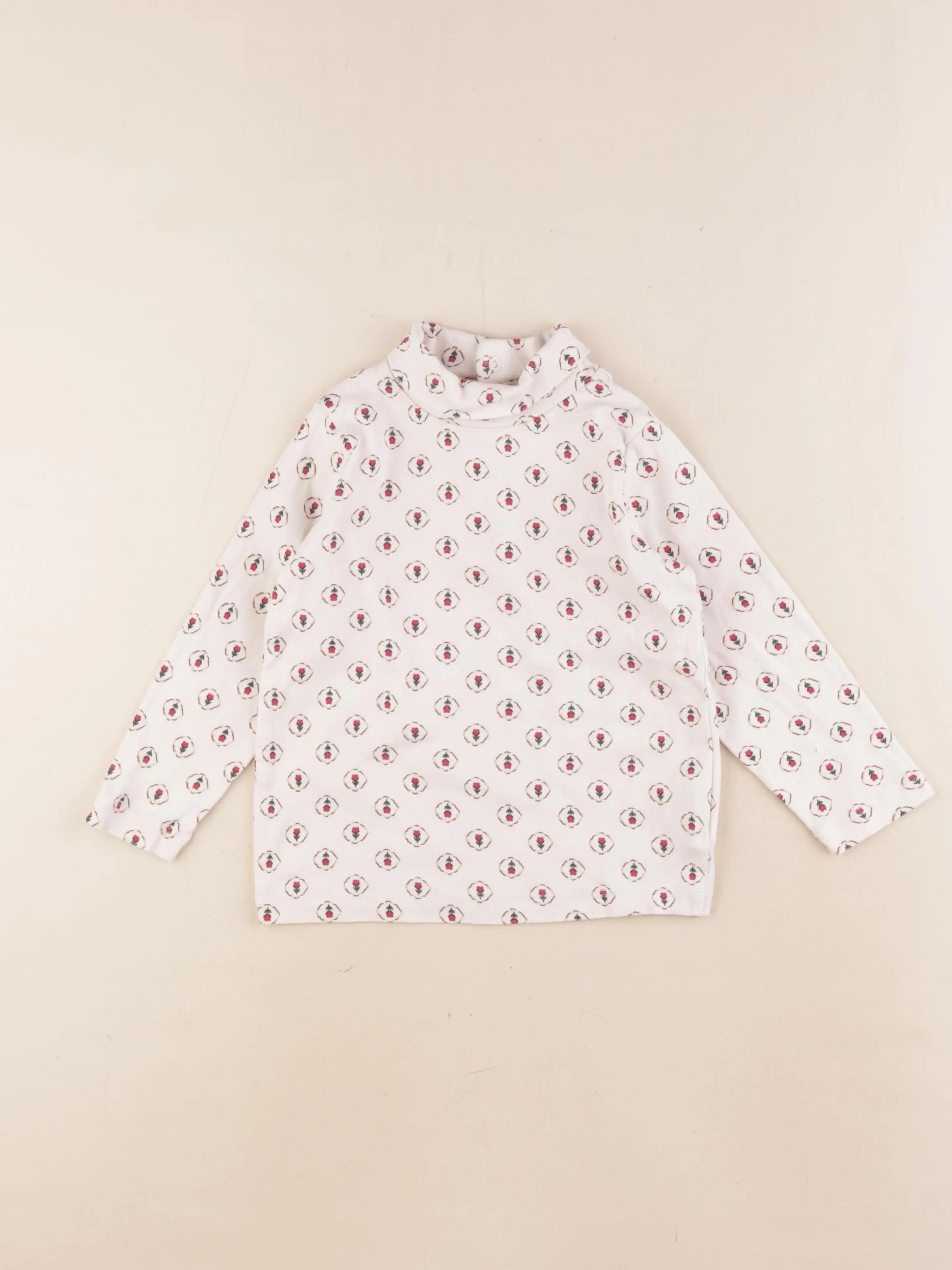 Boutchou - sous-pull beige, rouge - 36 mois