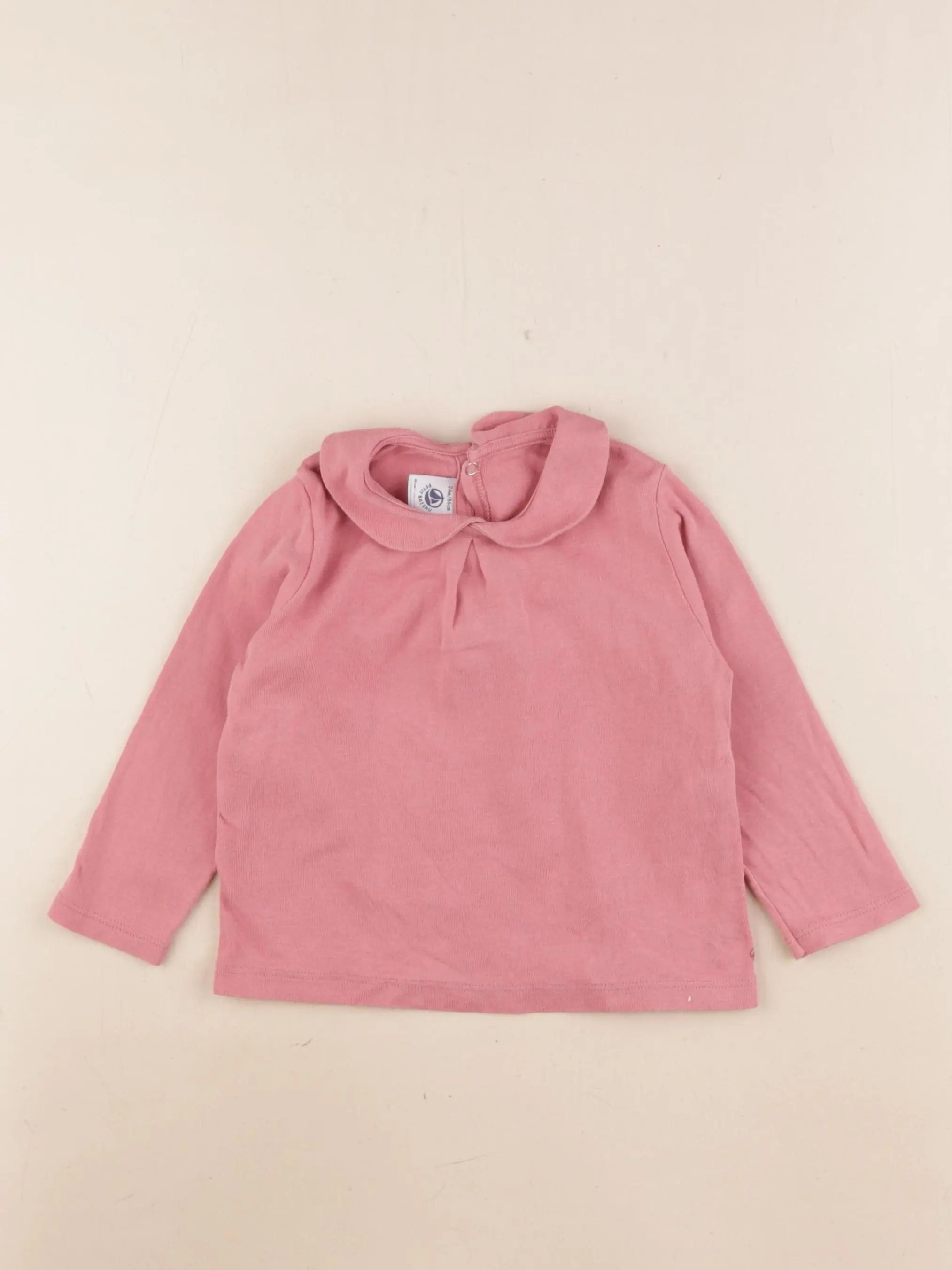 Petit Bateau - tee-shirt rose - 24 mois