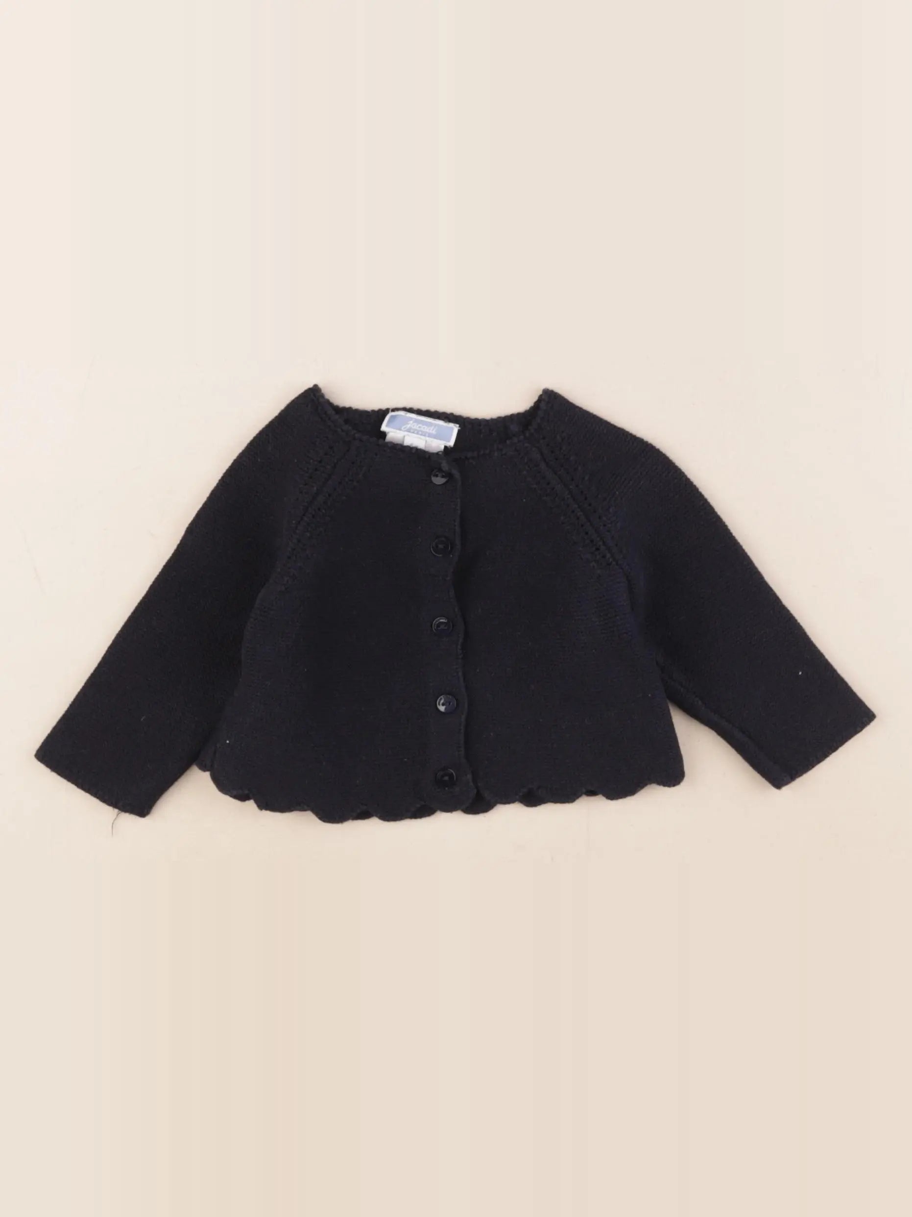 Jacadi - gilet bleu - 6 mois