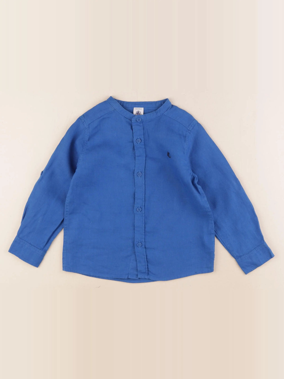 Petit Bateau - chemise bleu - 4 ans