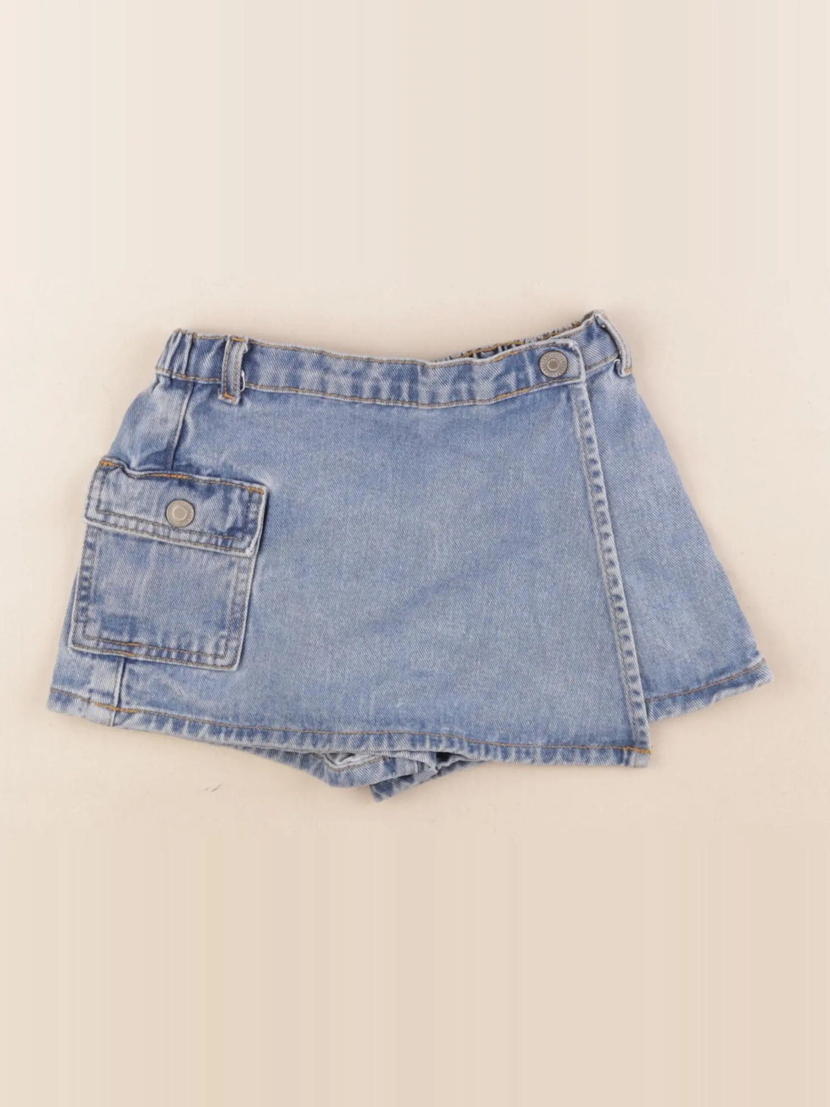 Vertbaudet - jupe short bleu - 5 ans