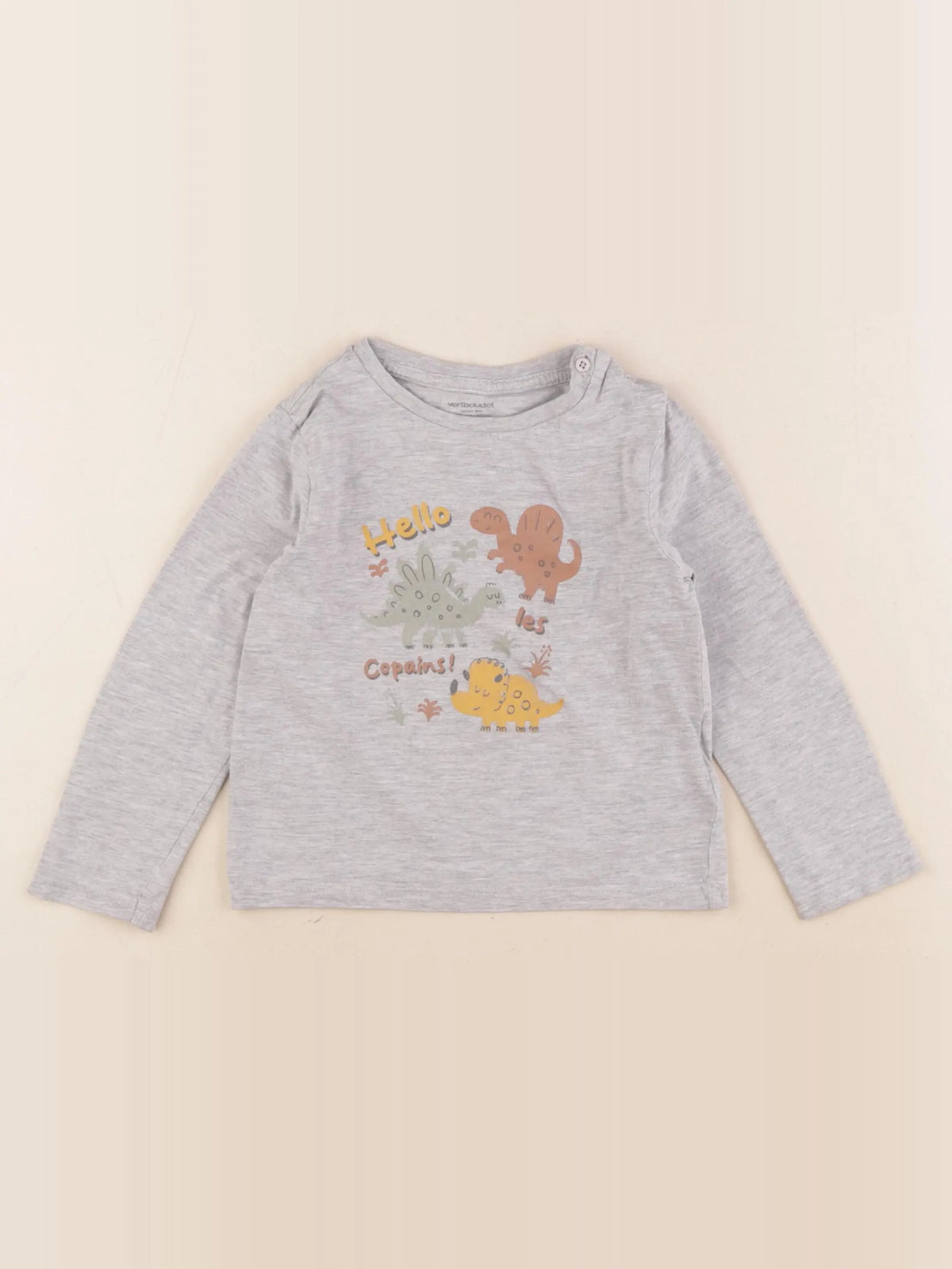 Vertbaudet - tee-shirt gris - 36 mois
