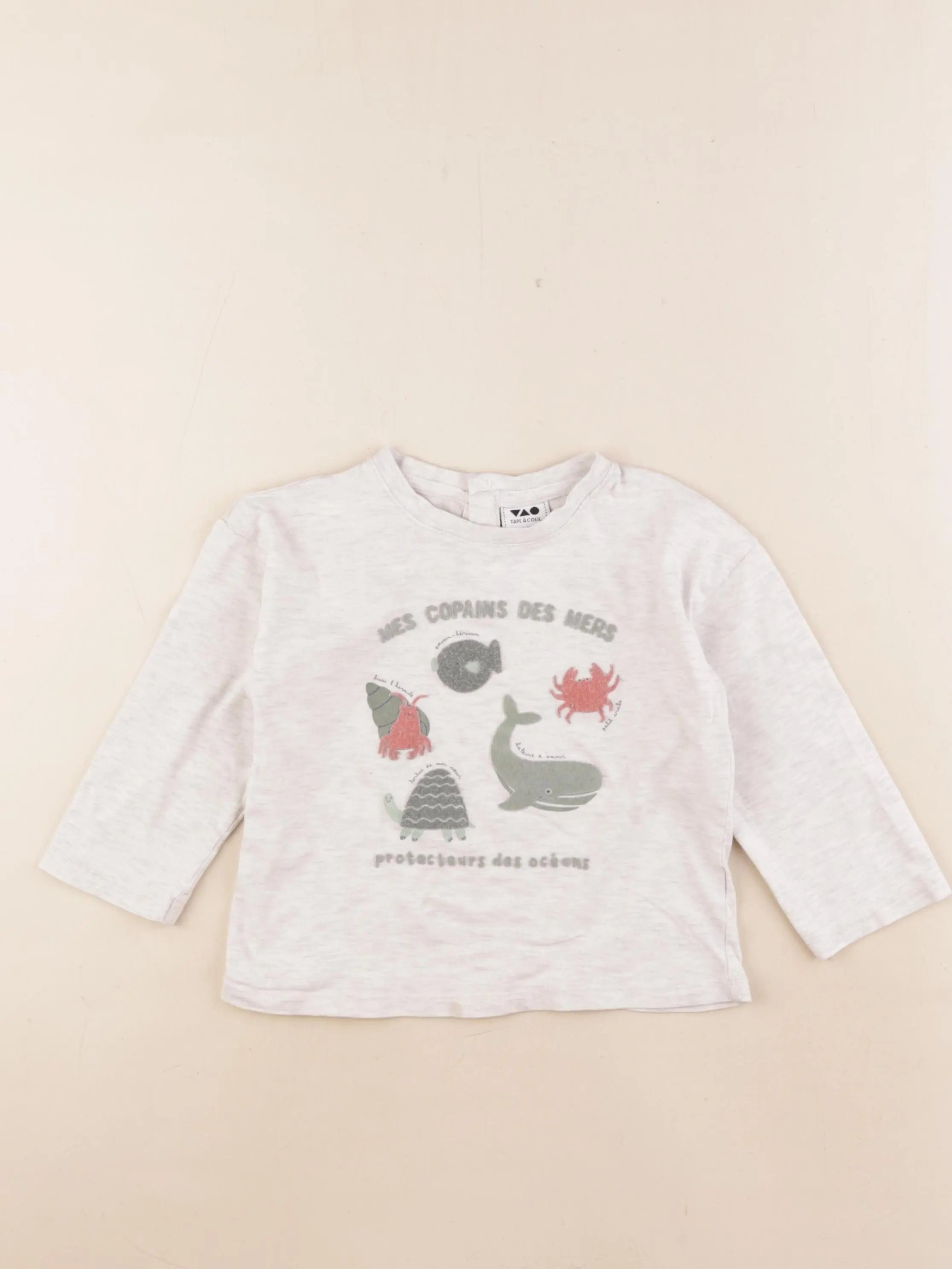 Tape à l'oeil - tee-shirt gris - 36 mois