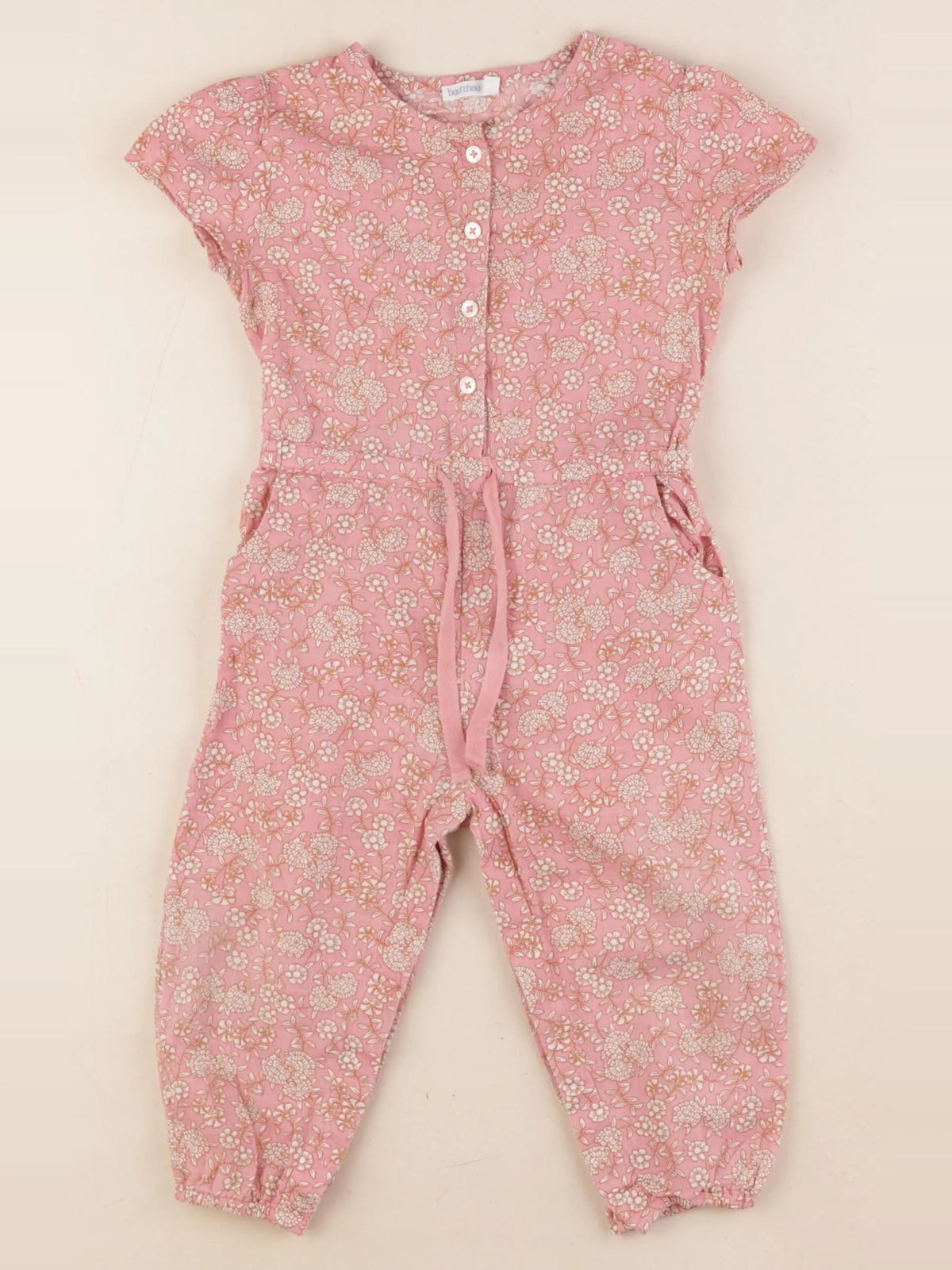 Boutchou - combinaison rose - 12 mois