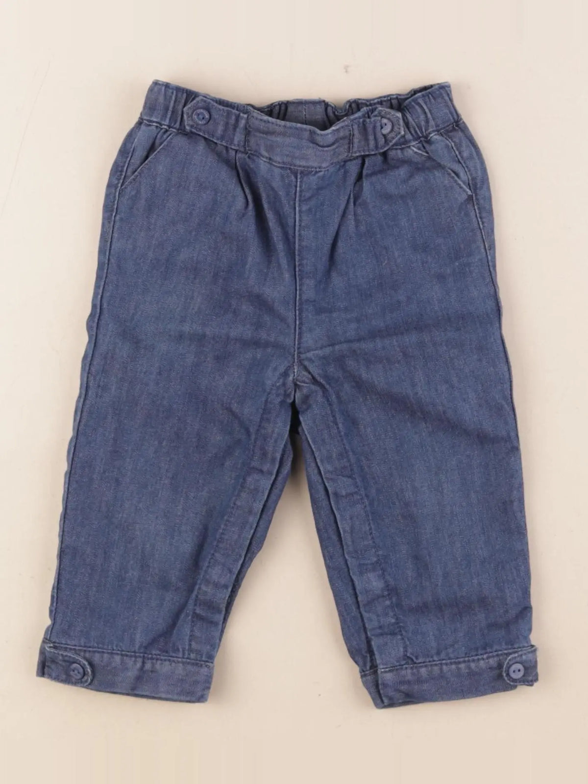Cyrillus - pantalon doublé blanc - 9 mois