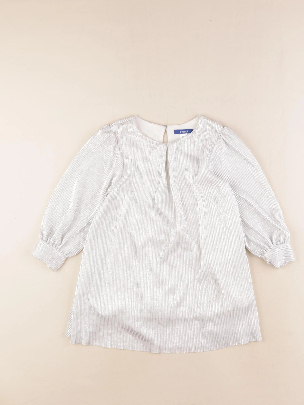 Okaidi - robe argent - 3 ans