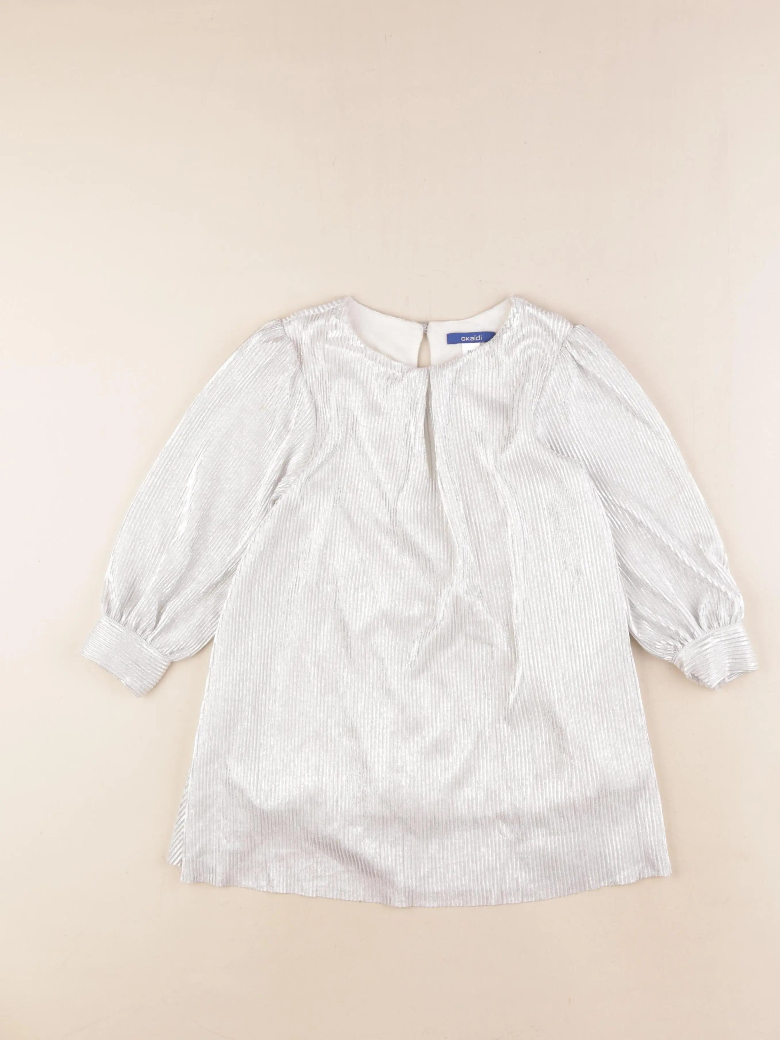Okaidi - robe argent - 3 ans