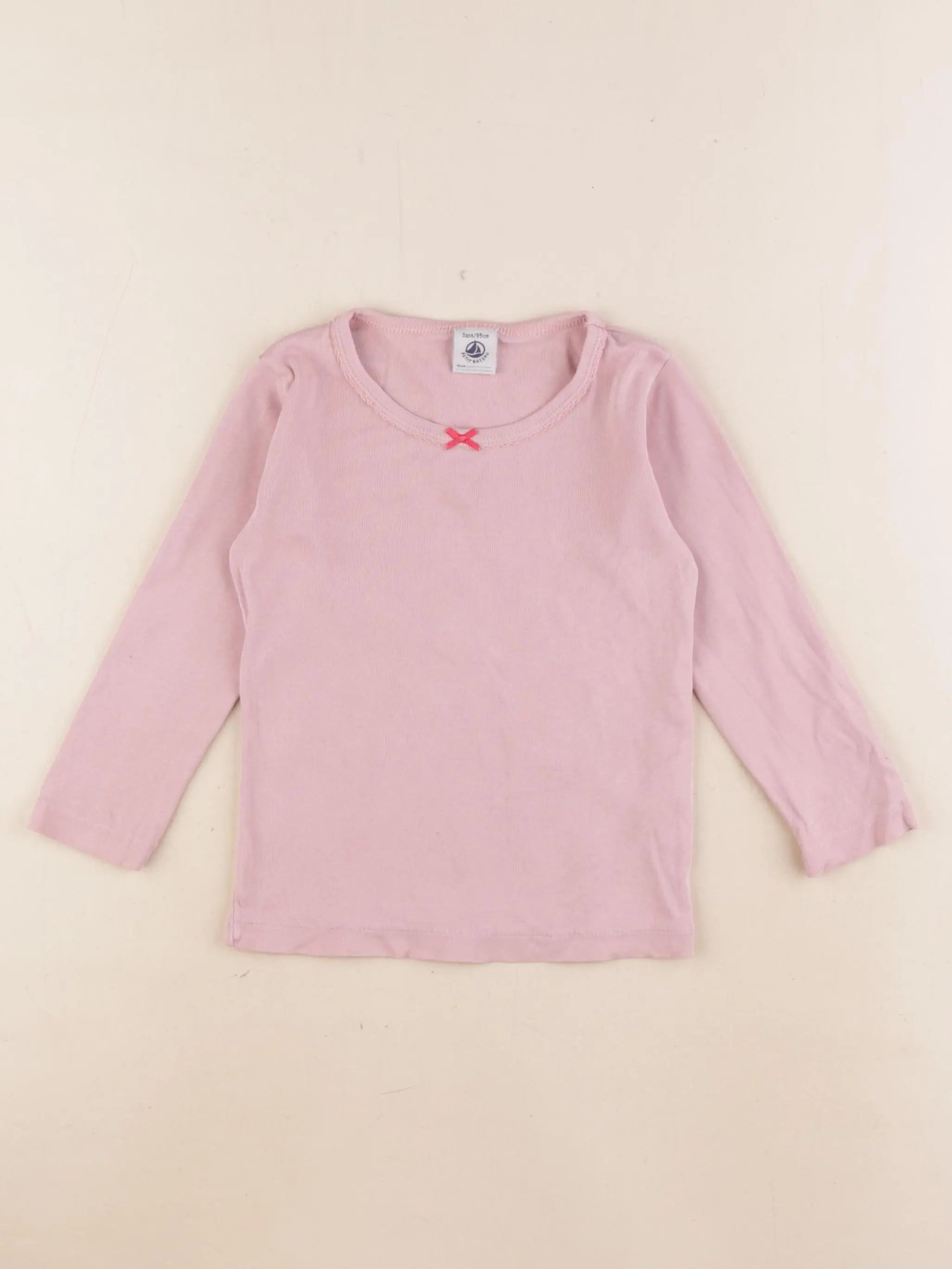 Petit Bateau - maillot de corps rose - 3 ans