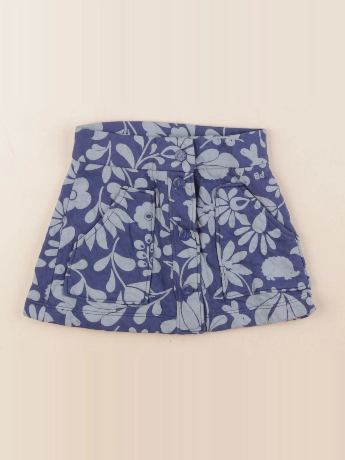 Petit Bateau - jupe bleu - 4 ans