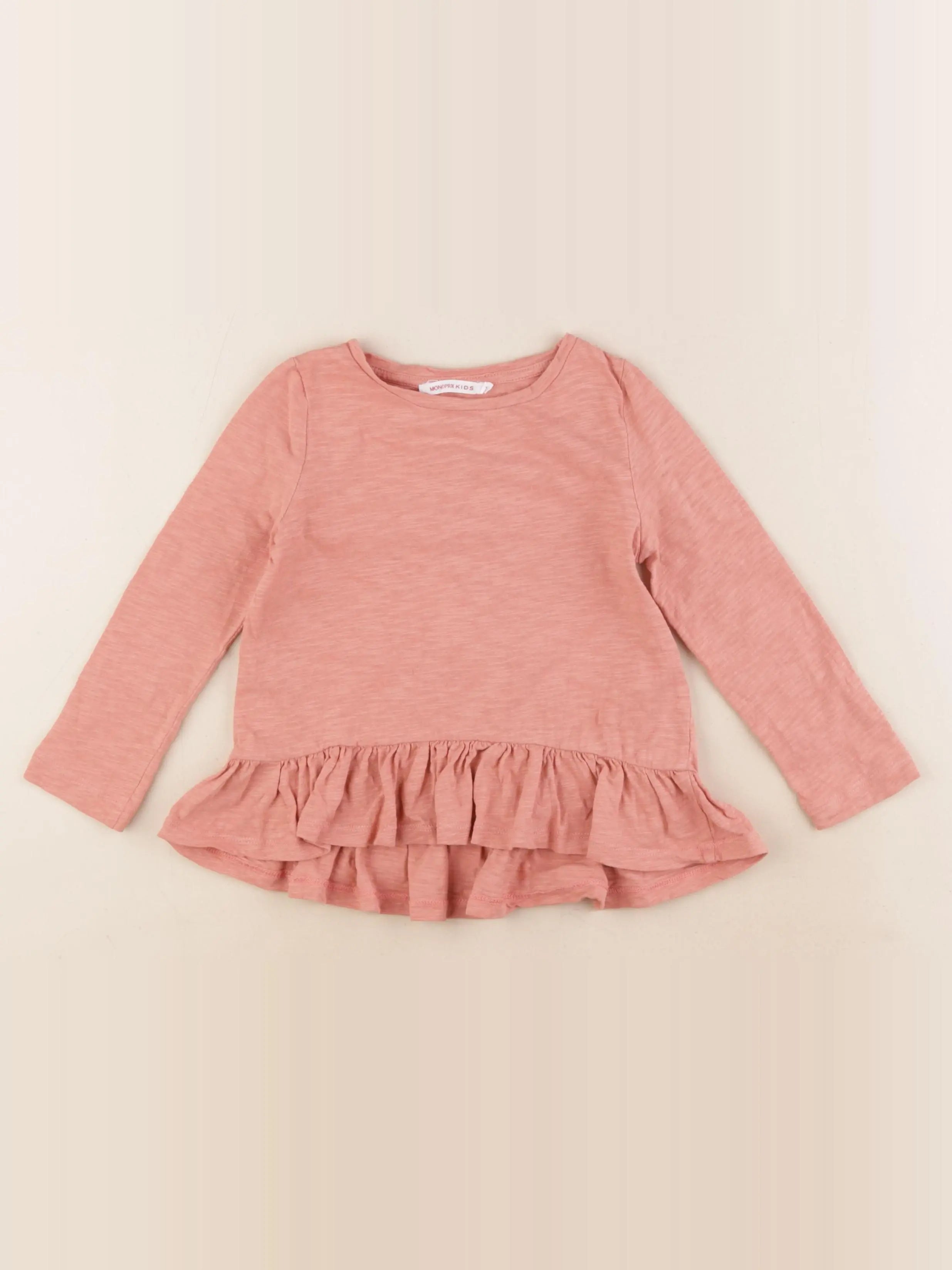 Monoprix - tee-shirt rose - 3 ans