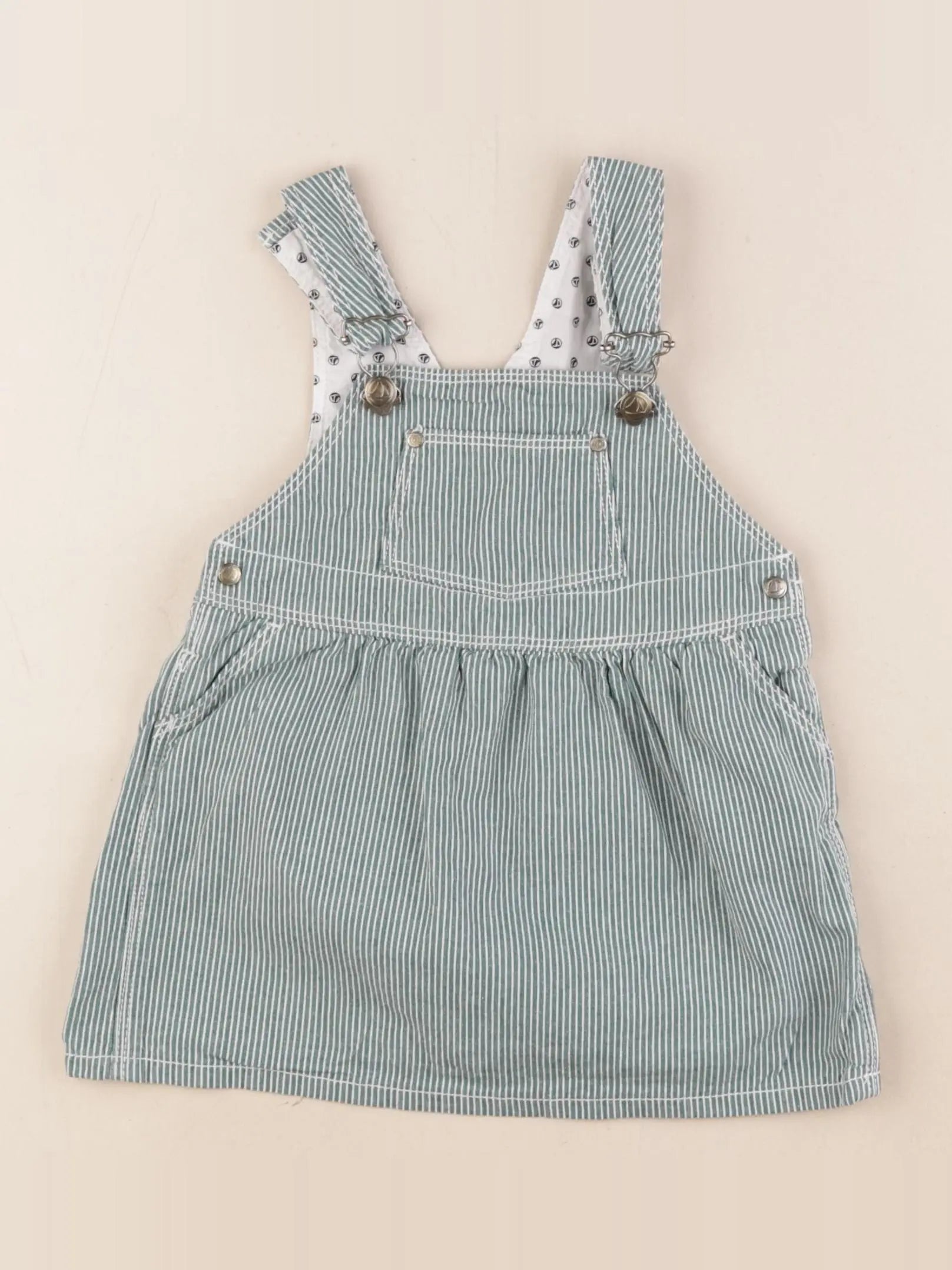 Petit Bateau - robe vert - 18 mois