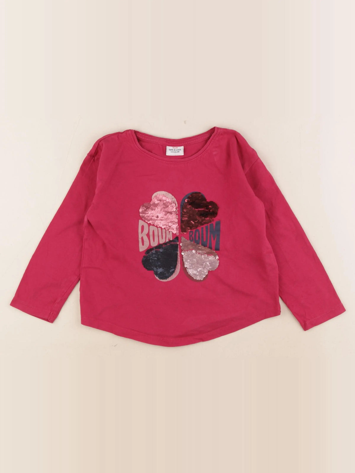 Tape à l'oeil - tee-shirt rose - 4 ans