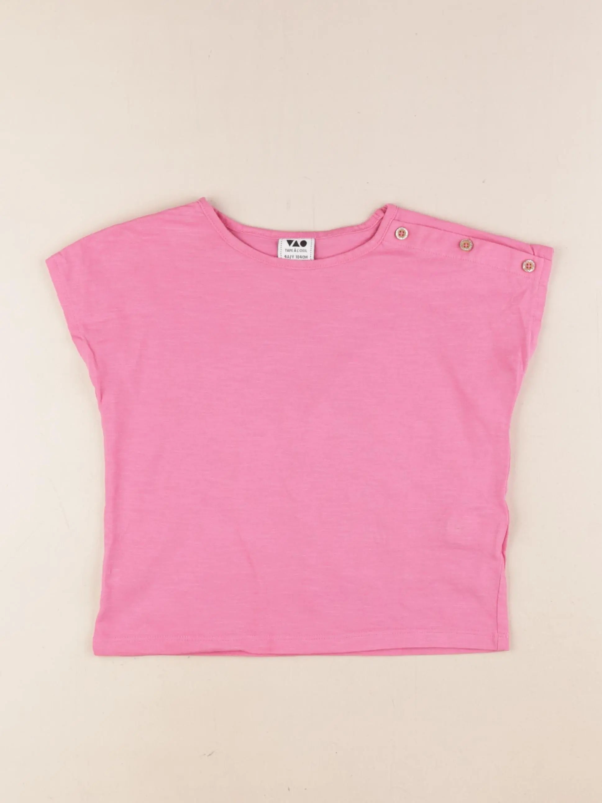 Tape à l'oeil - tee-shirt rose - 4 ans