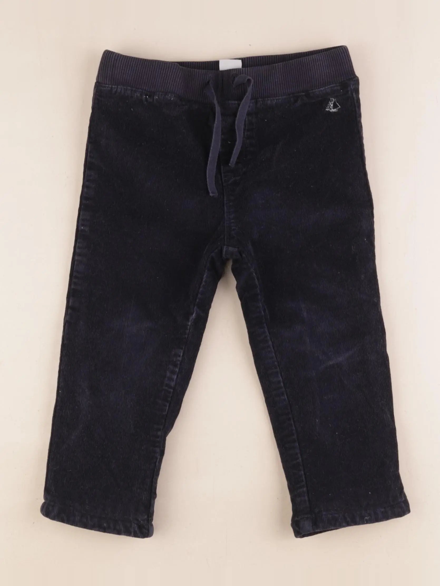 Petit Bateau - pantalon bleu - 24 mois