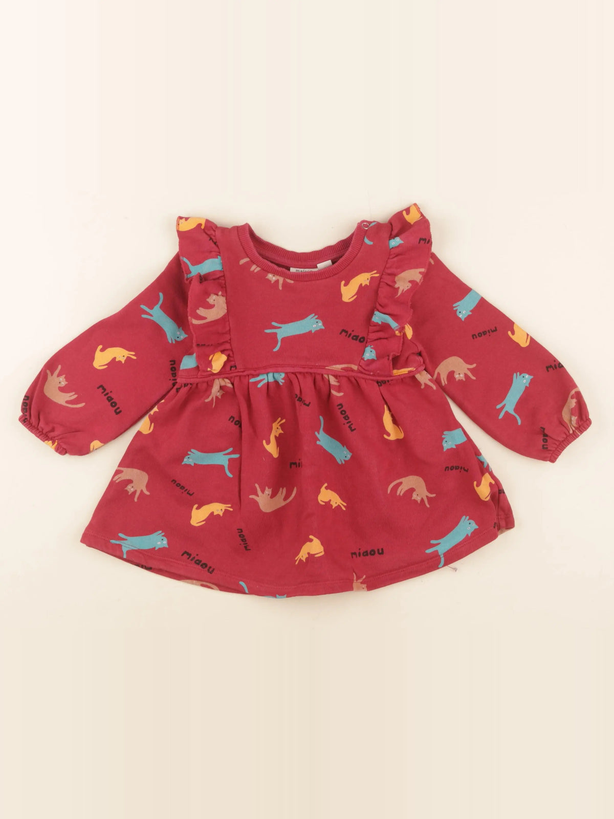 Maison Tadaboum - robe rouge - 24 mois
