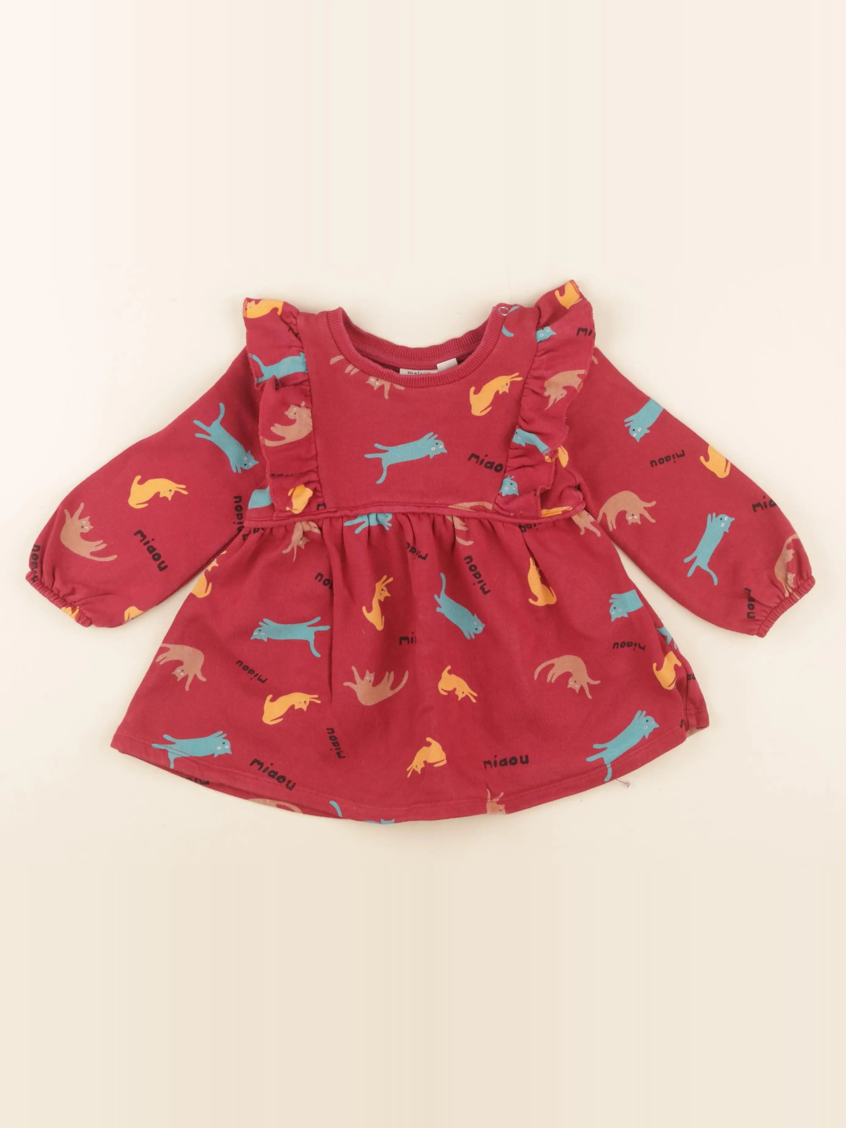 Maison Tadaboum - robe rouge - 24 mois