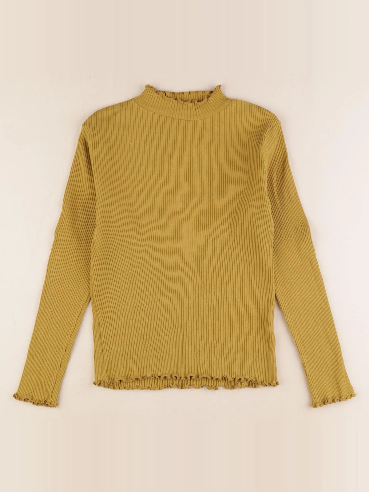 Monoprix - sous-pull jaune - 10 ans