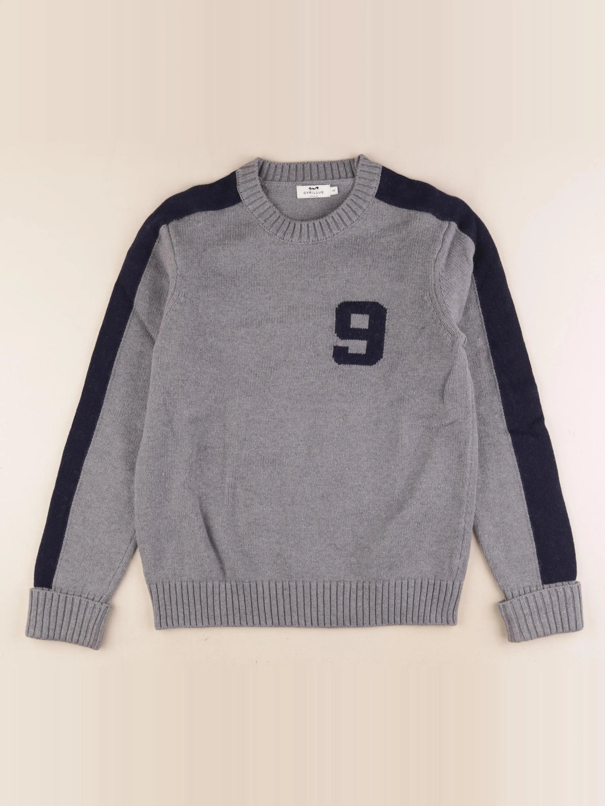 Cyrillus - pull gris - 14 ans