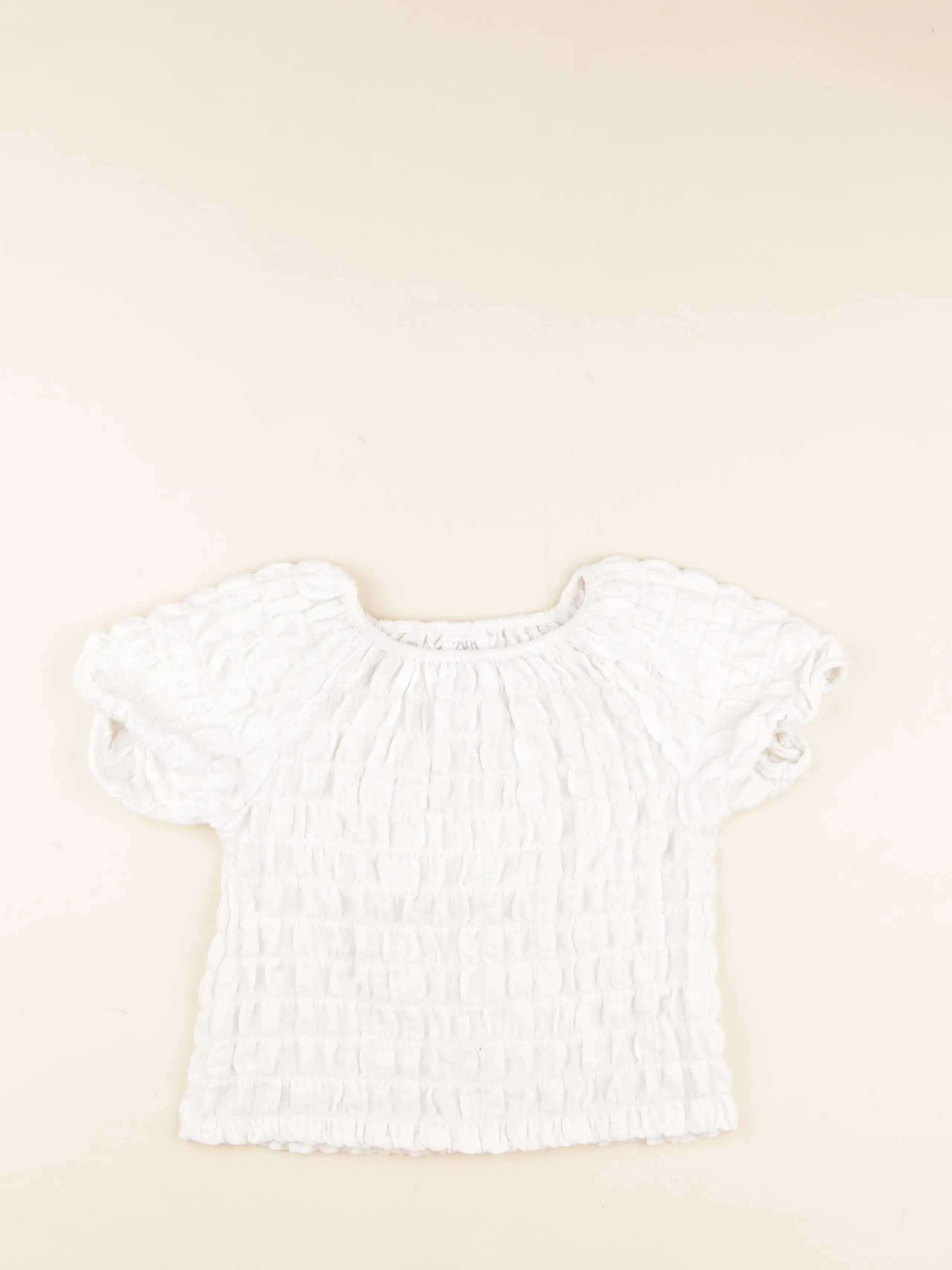 Zara - tee-shirt blanc - 6/7 ans