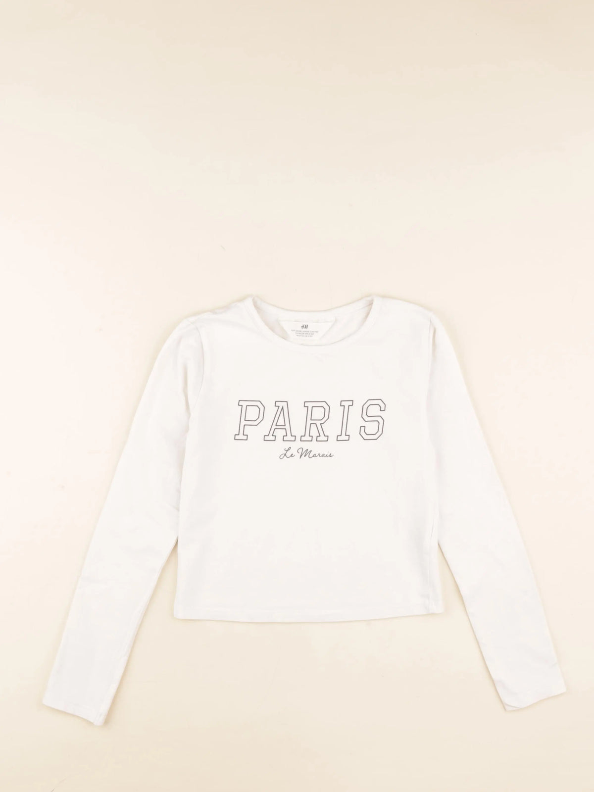 H&M - tee-shirt blanc - 8/10 ans