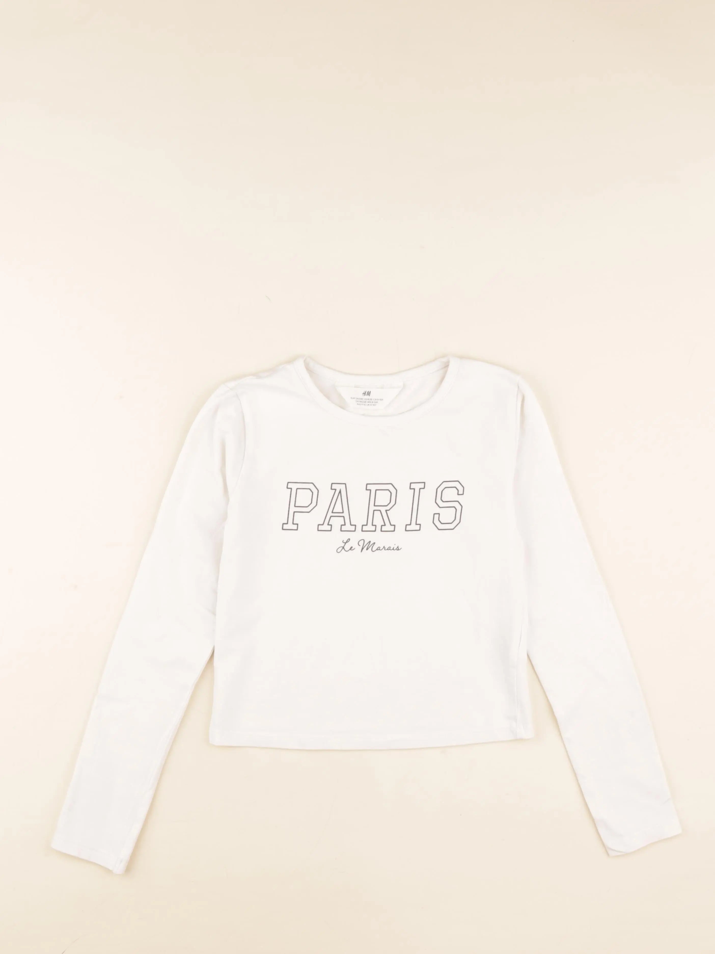 H&M - tee-shirt blanc - 8/10 ans