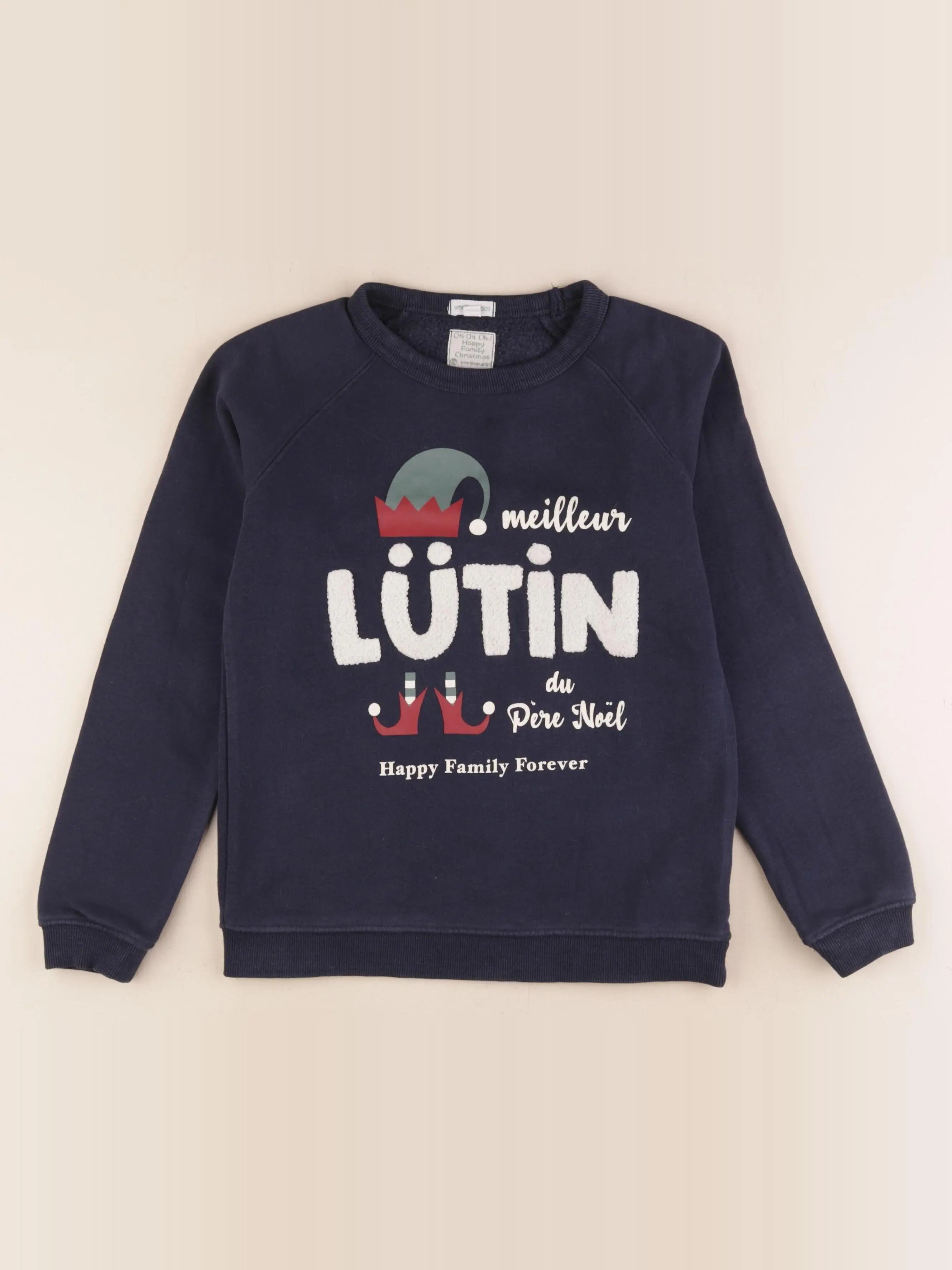 Vertbaudet - sweat bleu - 10 ans