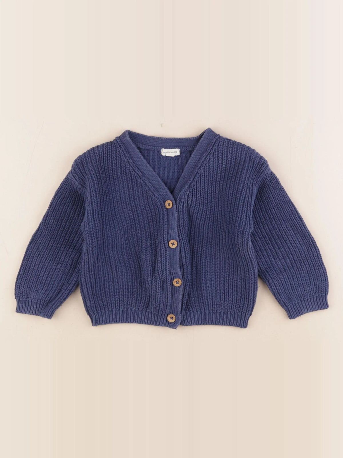 Vertbaudet - gilet bleu - 18 mois