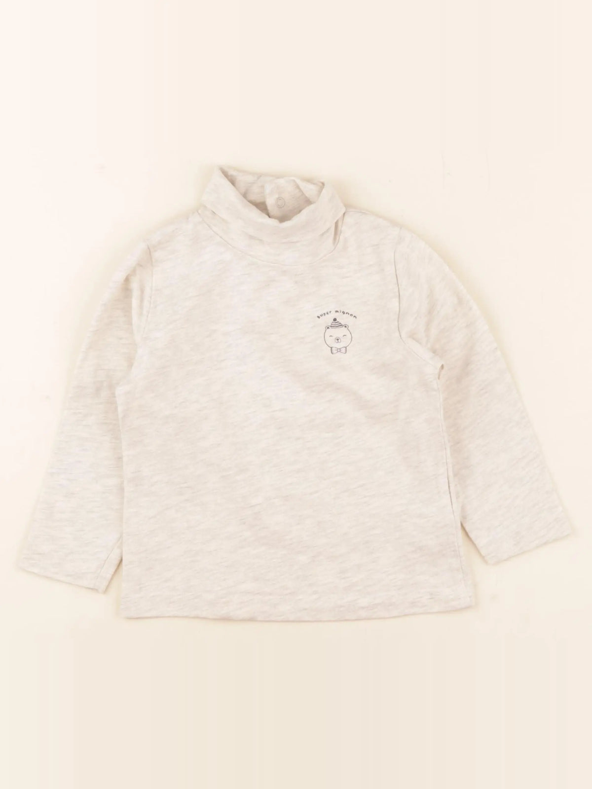 Tape à l'oeil - sous-pull beige - 18 mois