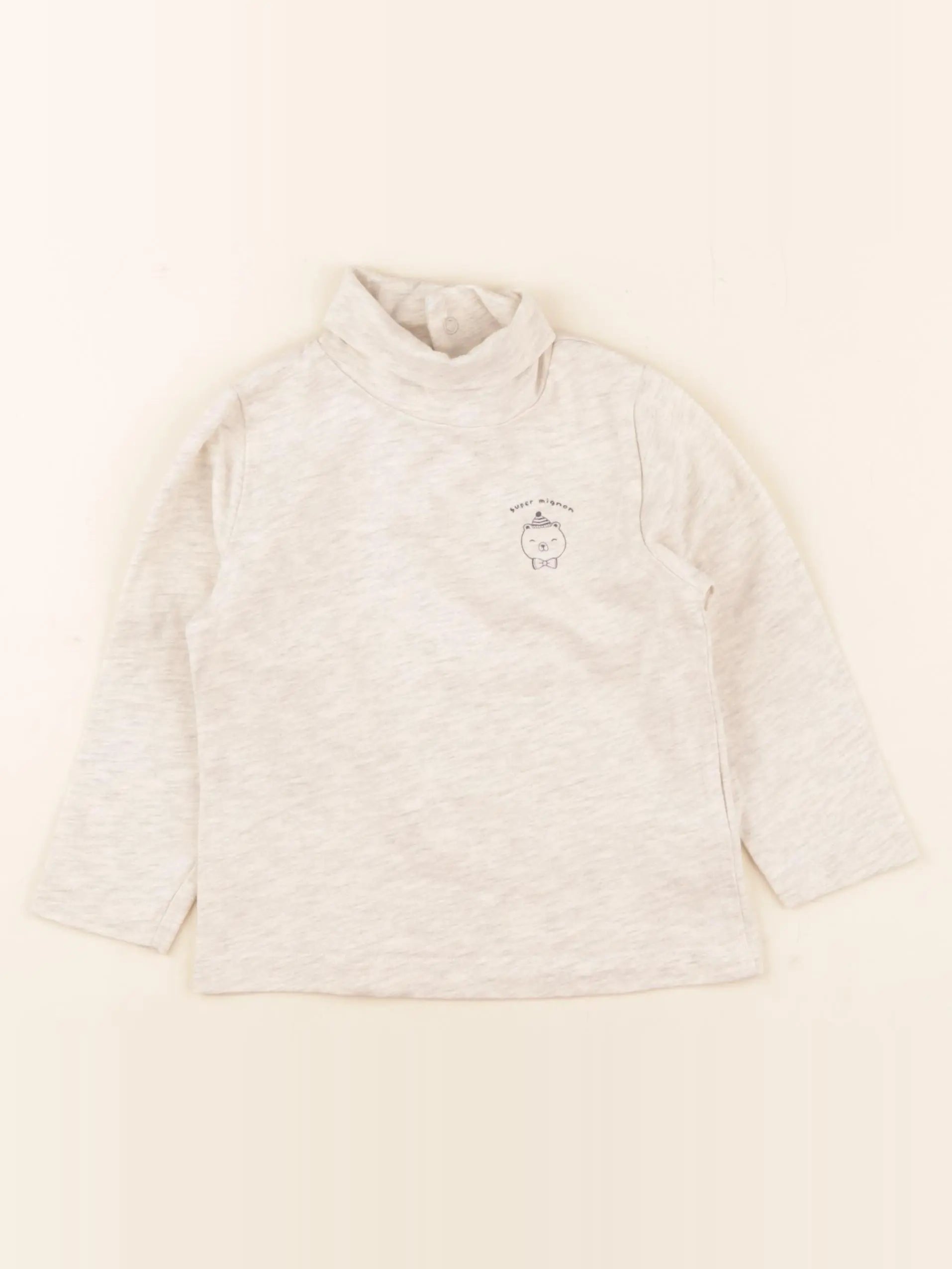 Tape à l'oeil - sous-pull beige - 18 mois
