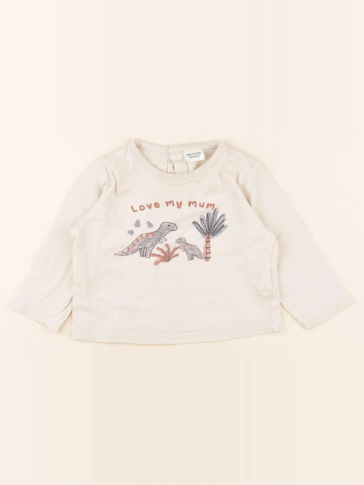 Tape à l'oeil - tee-shirt beige - 18 mois