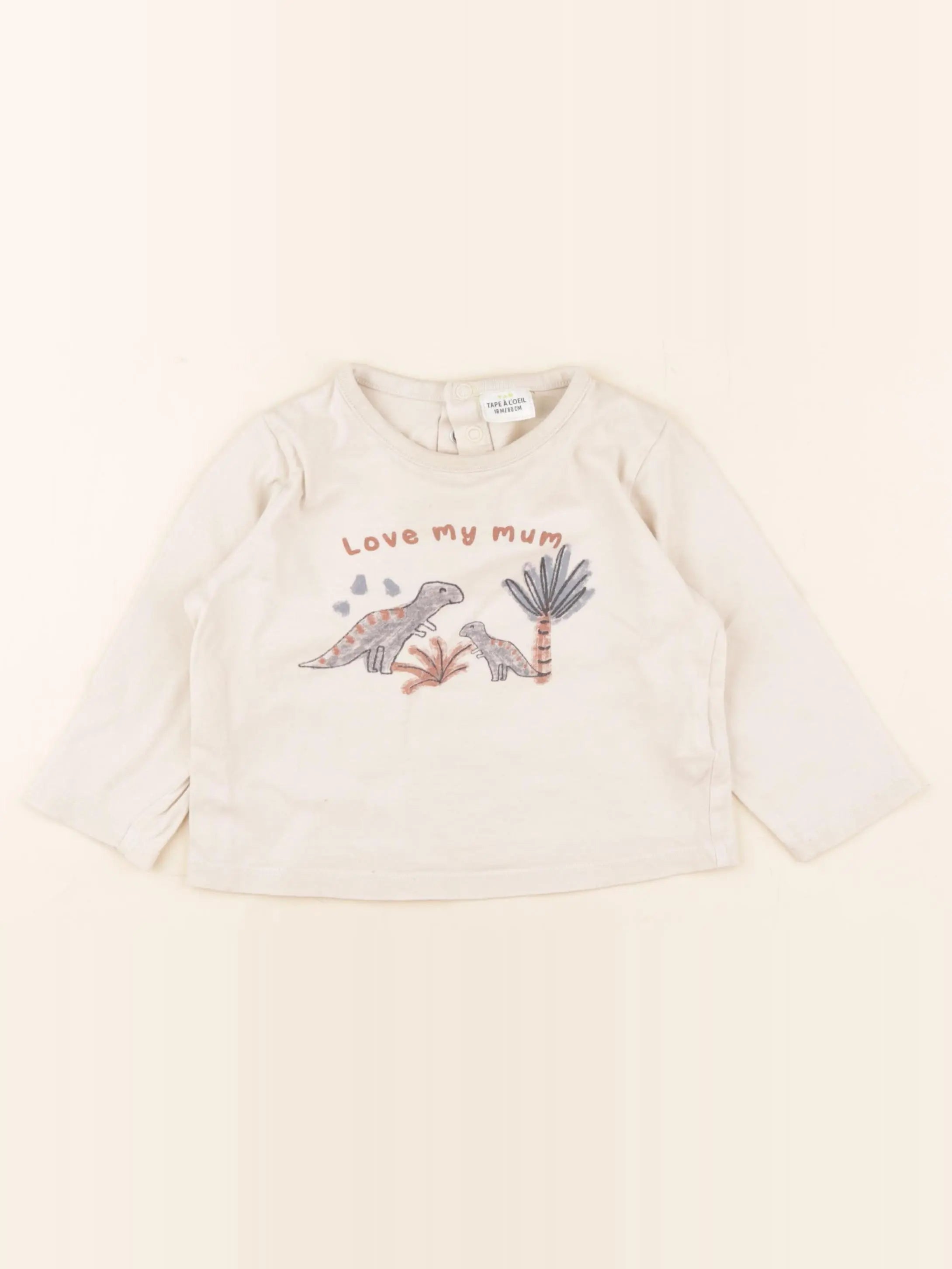 Tape à l'oeil - tee-shirt beige - 18 mois